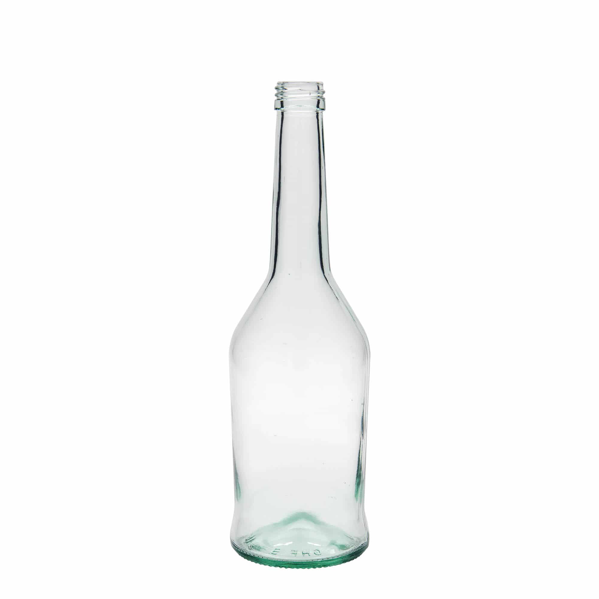 500 ml Glasflasche Spirituosenflasche, Mündung: PP 28