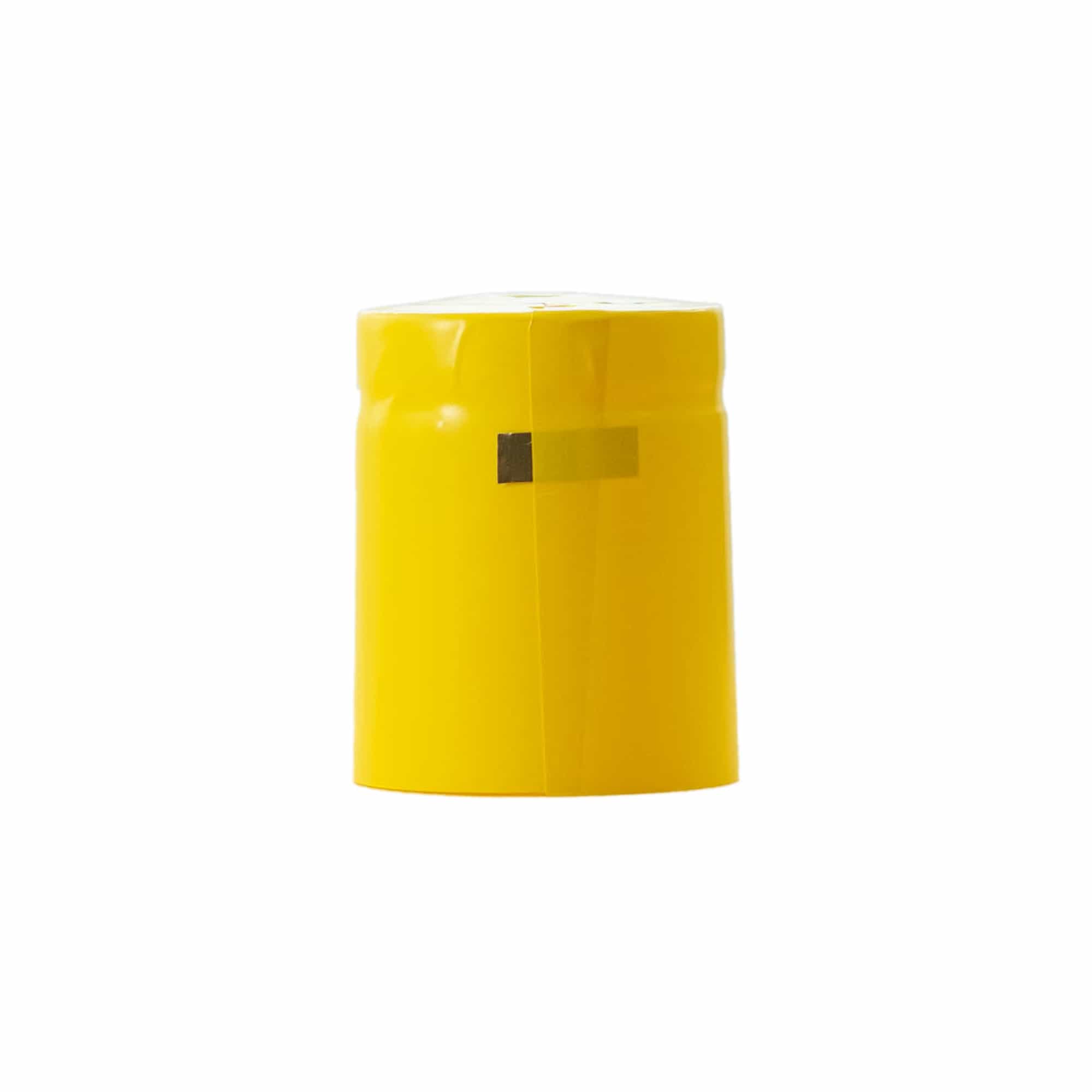 Schrumpfkapsel 32x41, PVC-Kunststoff, gelb