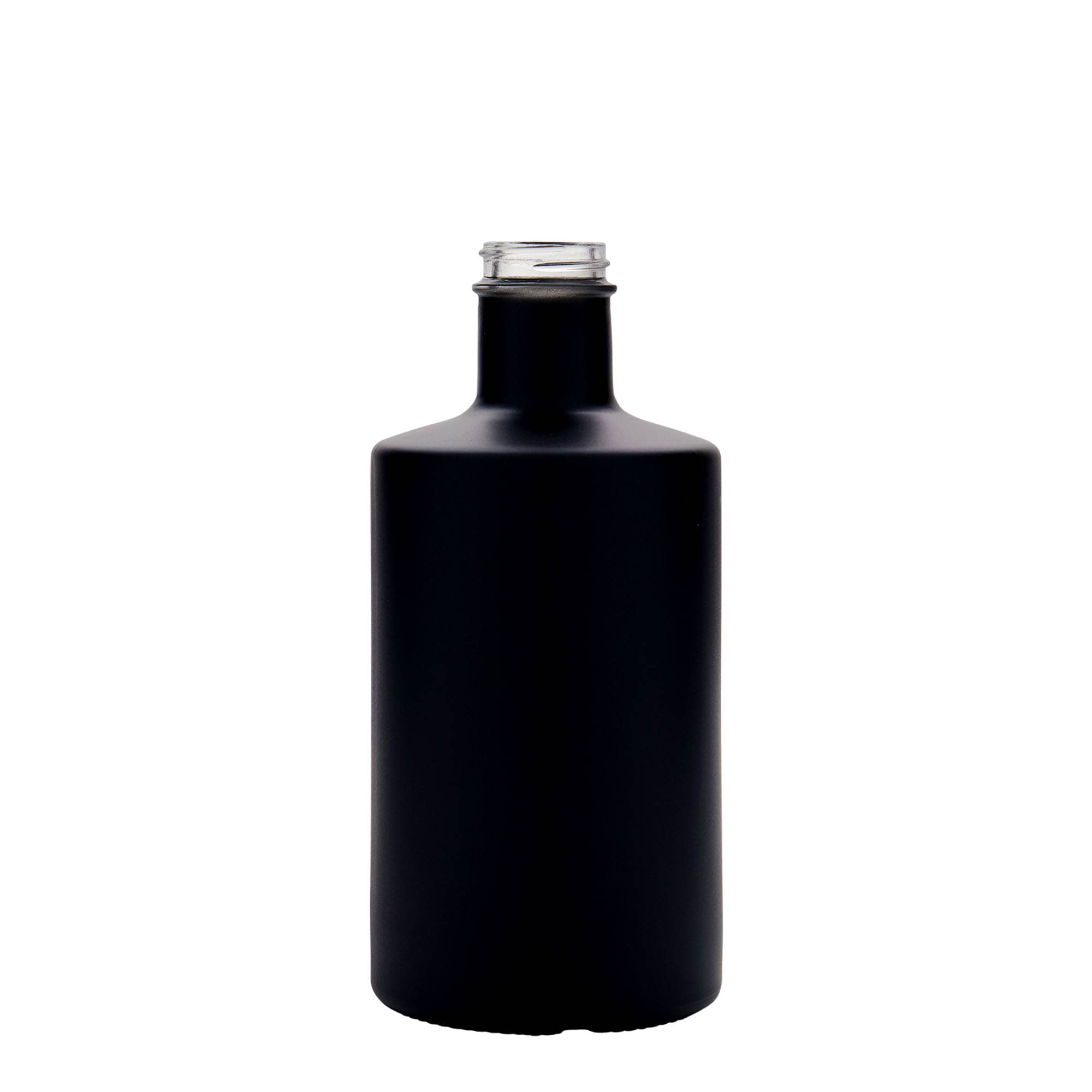 500 ml Glasflasche 'Caroline', schwarz, Mündung: GPI 33