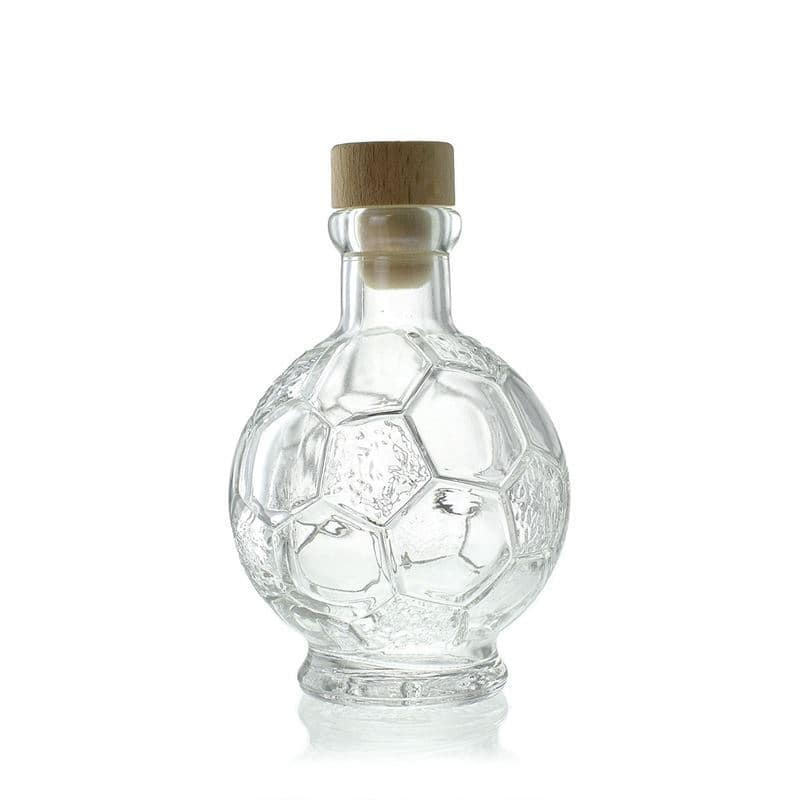 200 ml Glasflasche 'Fußball', Mündung: Kork
