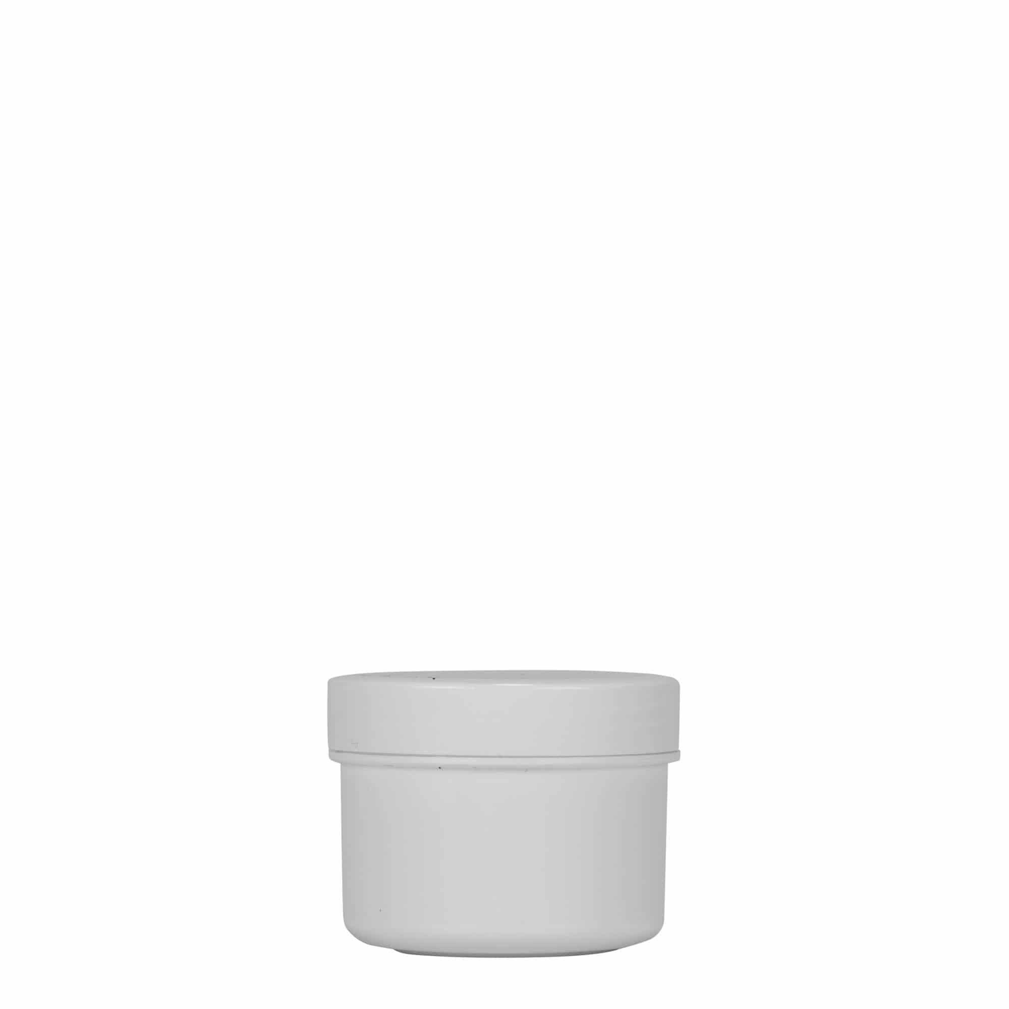 35 ml Kunststoffdose 'White Line', PP, weiß, Mündung: Schraubverschluss