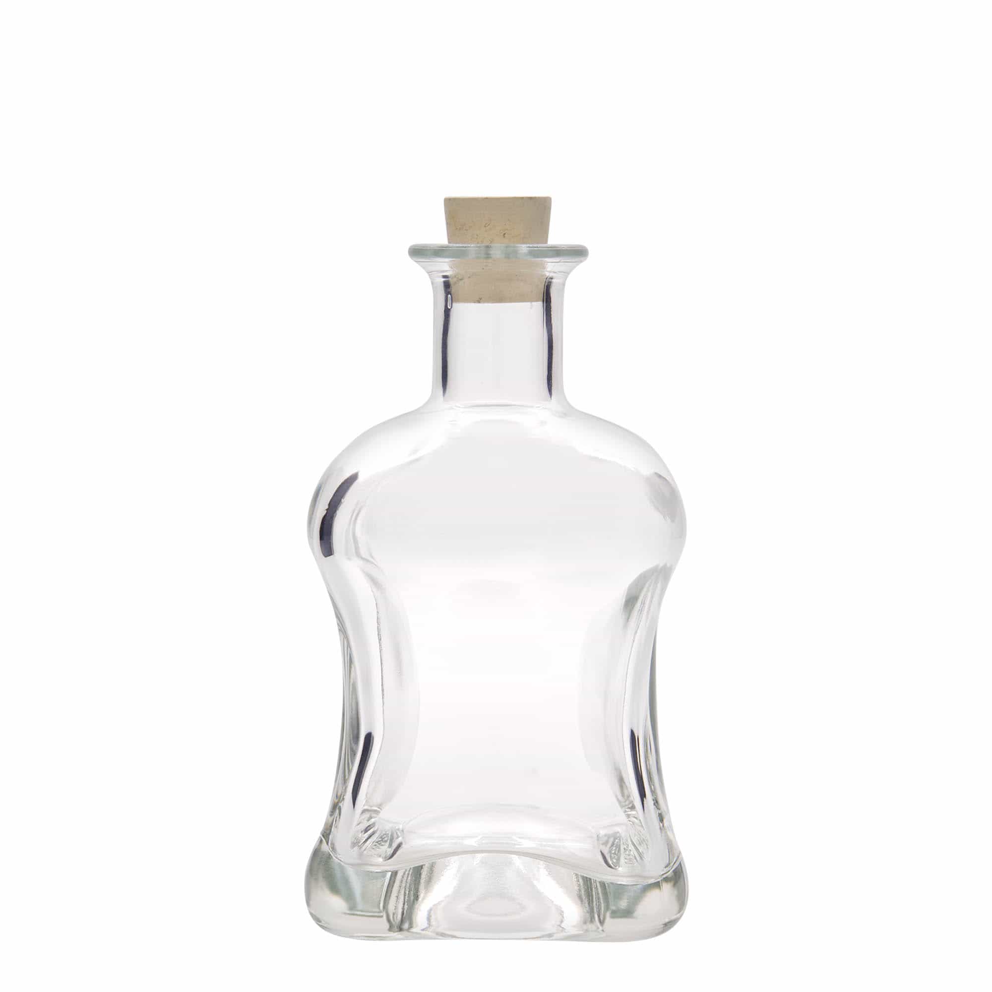 500 ml Glasflasche 'Dublin', quadratisch, Mündung: Kork