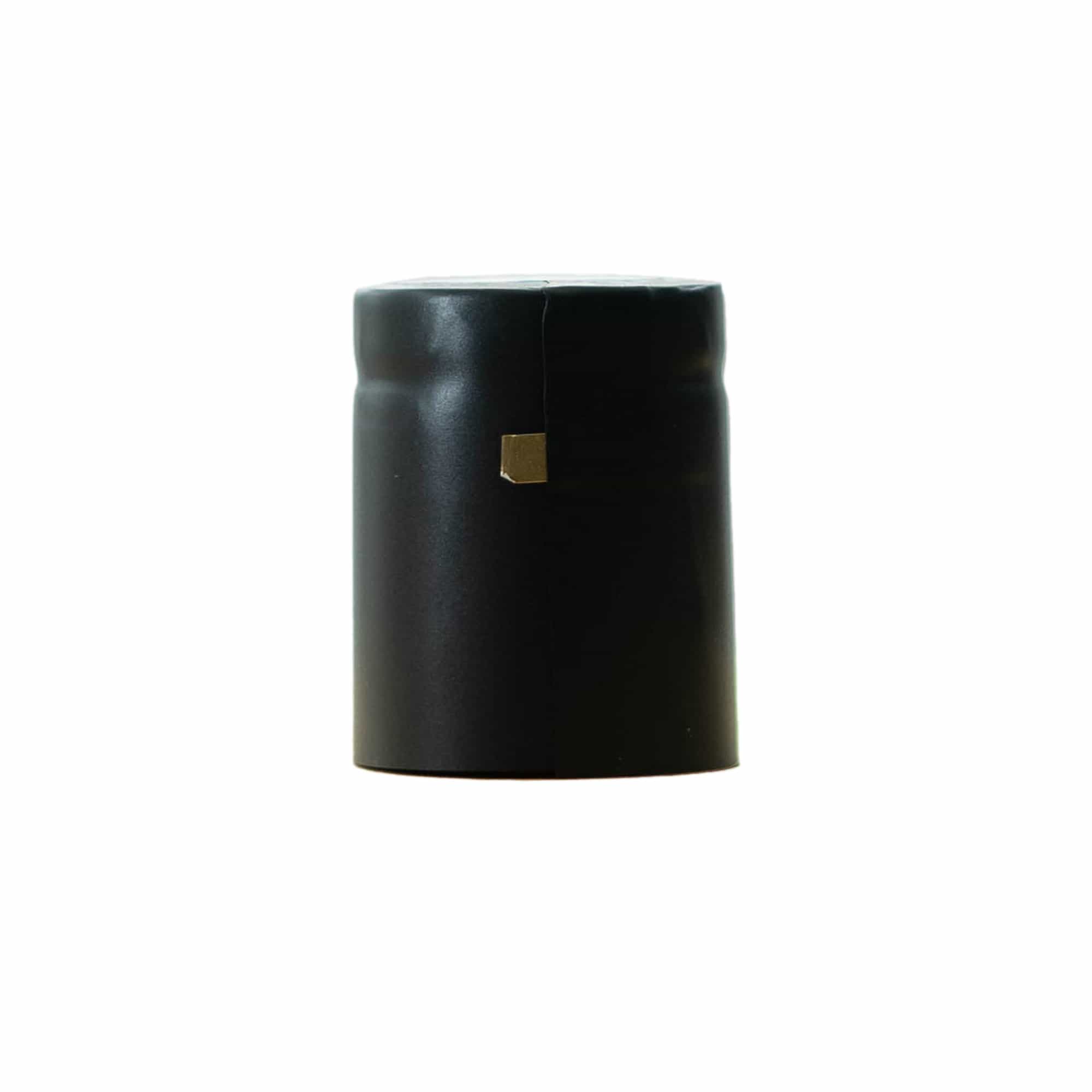 Schrumpfkapsel 32x41, PVC-Kunststoff, schwarz
