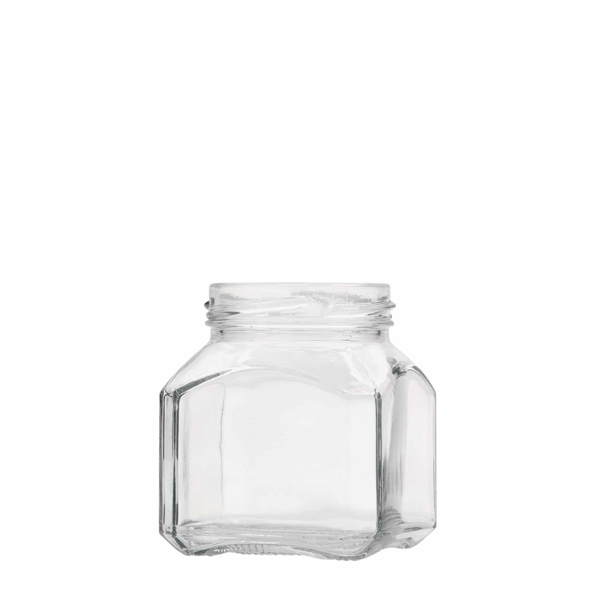 212 ml Vierkantglas 'Mailand', Mündung: Twist-Off (TO 58)