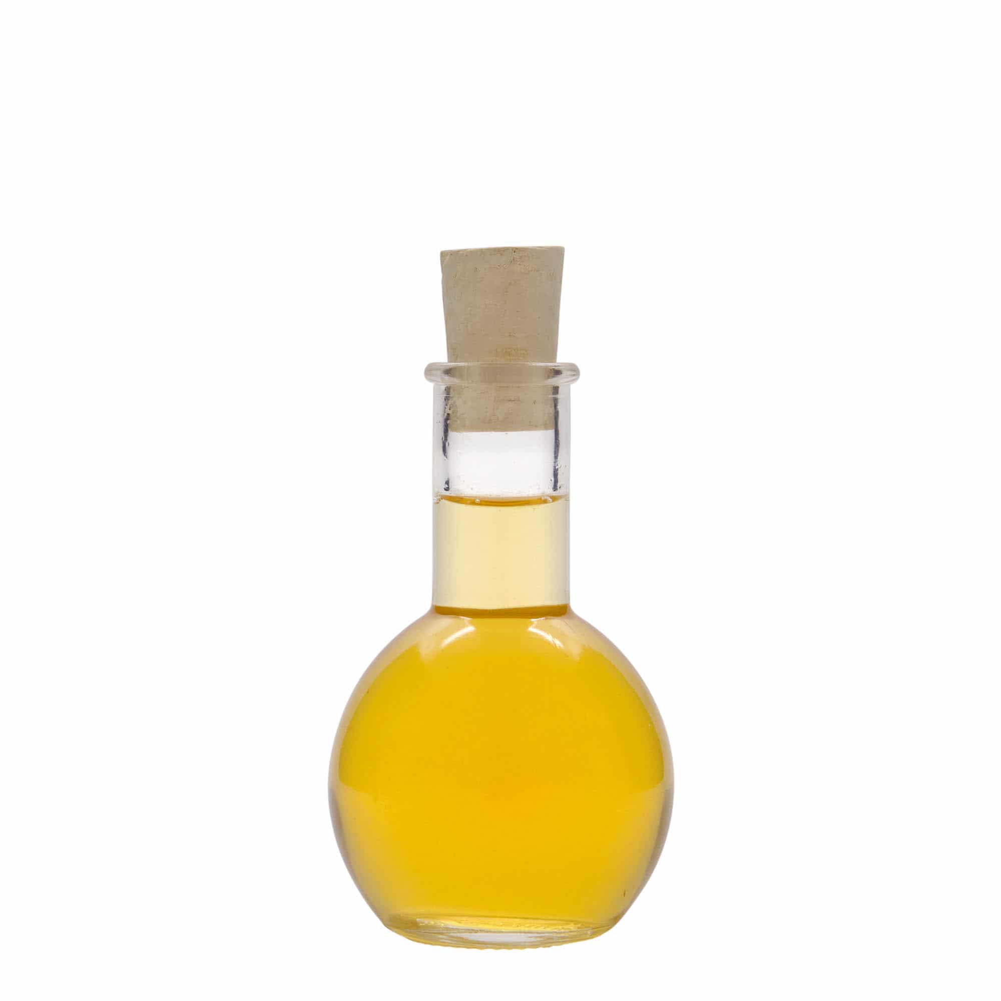 100 ml Glasflasche 'Tulipano', Mündung: Kork