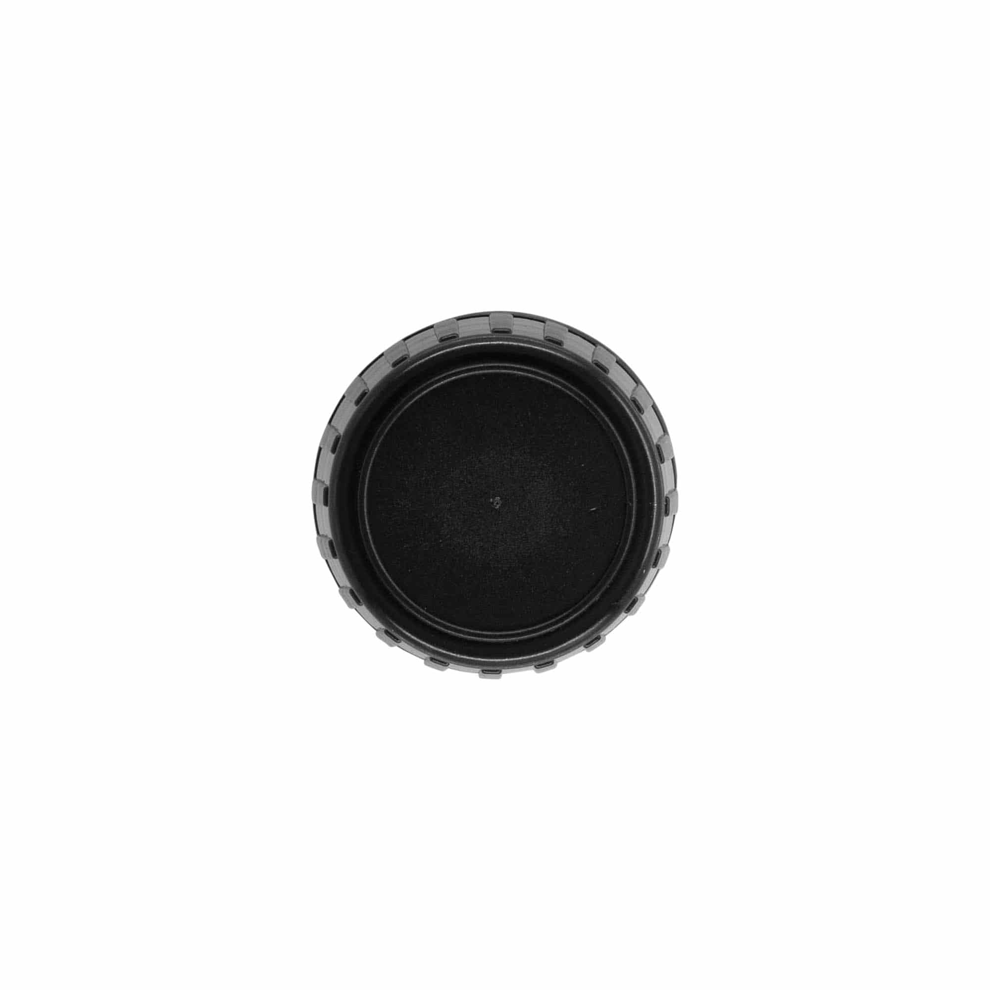 Schraubverschluss Originalität, PP-Kunststoff, schwarz, für Mündung: DIN 28