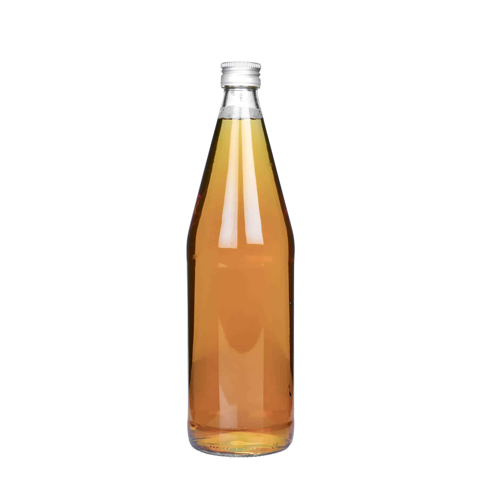 750 ml Universalflasche Karottenform, Glas, Mündung: PP 28