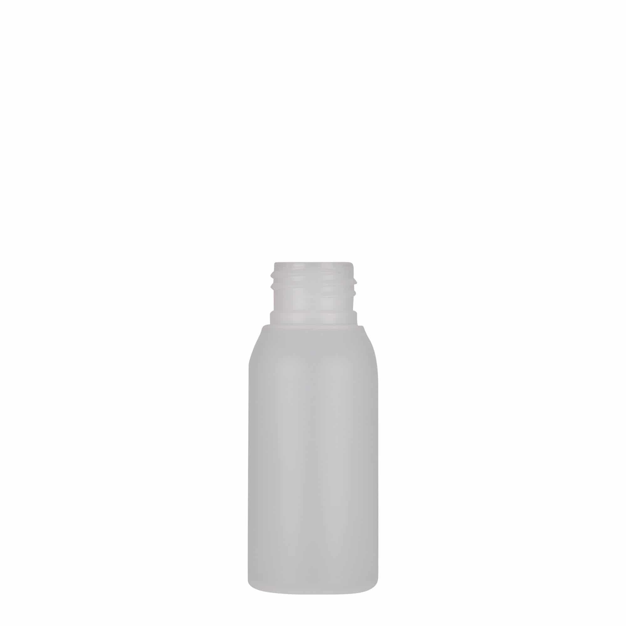 50 ml Kunststoffflasche 'Tuffy', HDPE, natur, Mündung: GPI 24/410