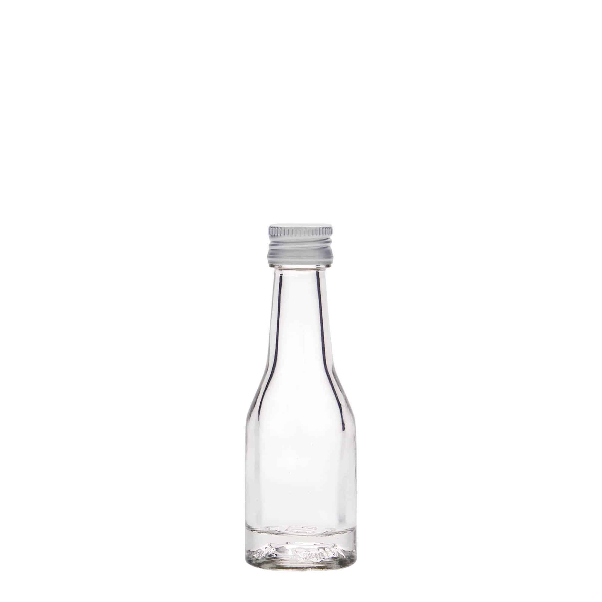 20 ml Glasflasche 'Weinschlegel', Mündung: PP 18
