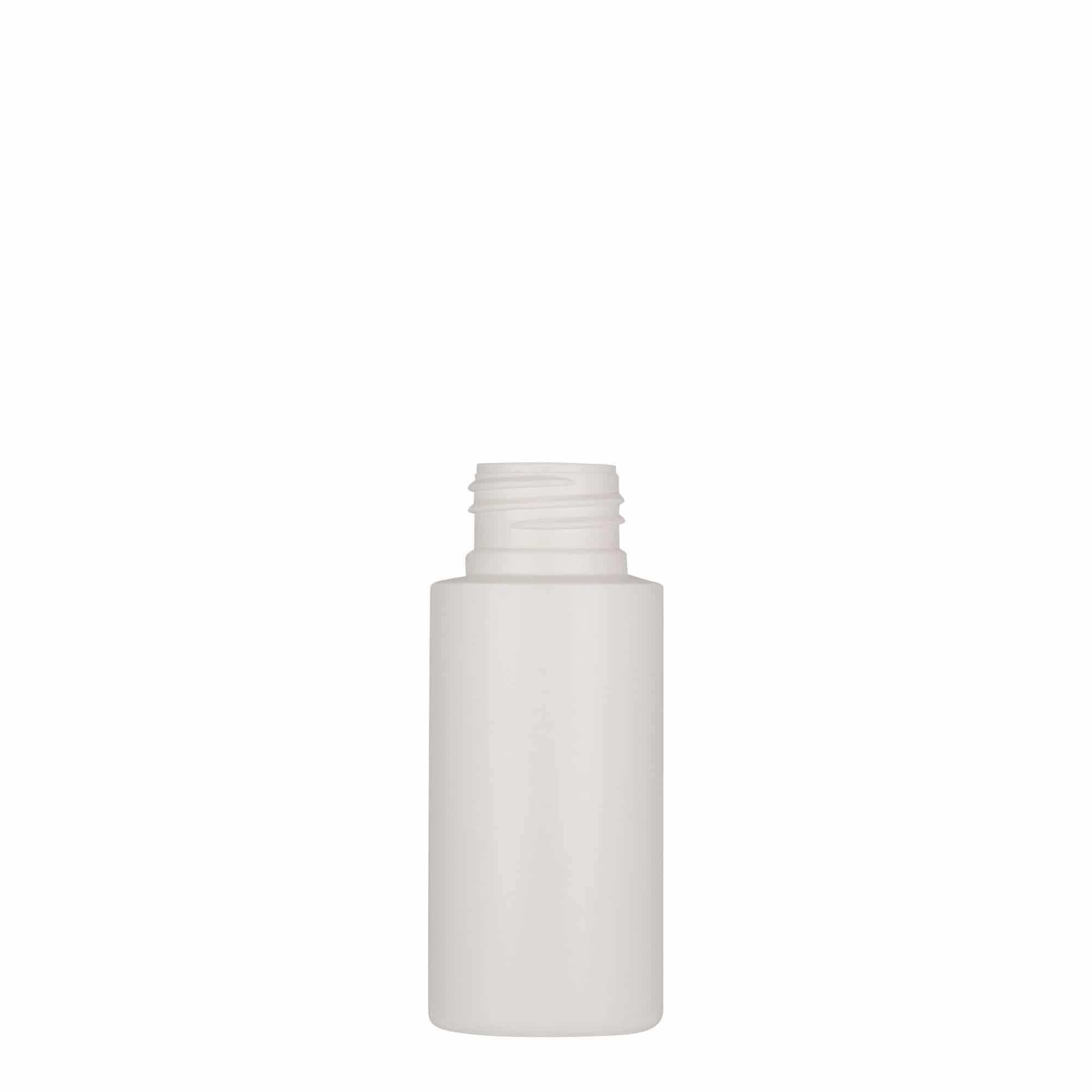 50 ml Kunststoffflasche 'Pipe', HDPE, weiß, Mündung: GPI 24/410