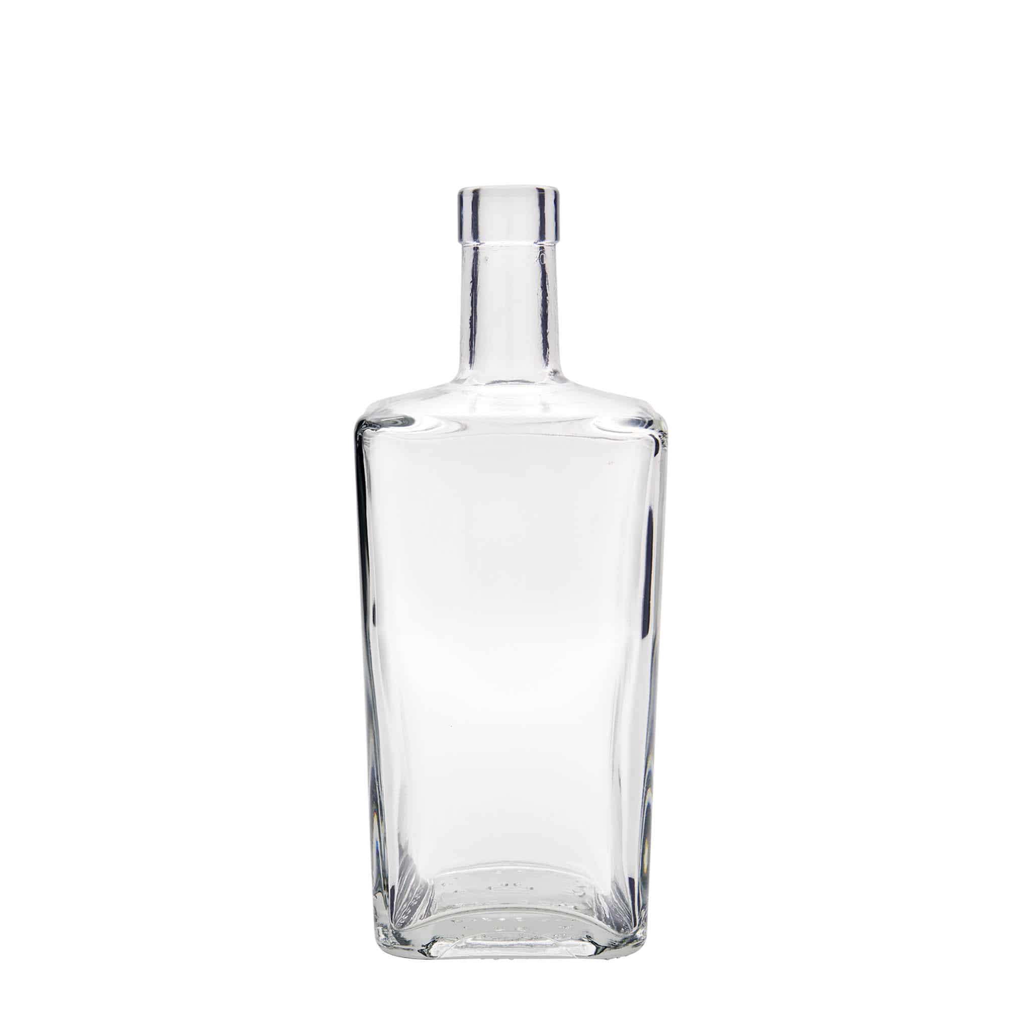 700 ml Glasflasche 'Noel', quadratisch, Mündung: Kork
