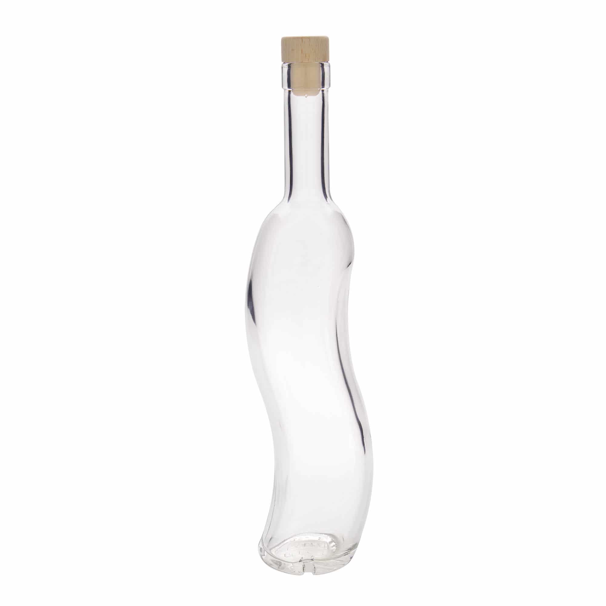 500 ml Glasflasche 'La-Ola', halbrund, Mündung: Kork