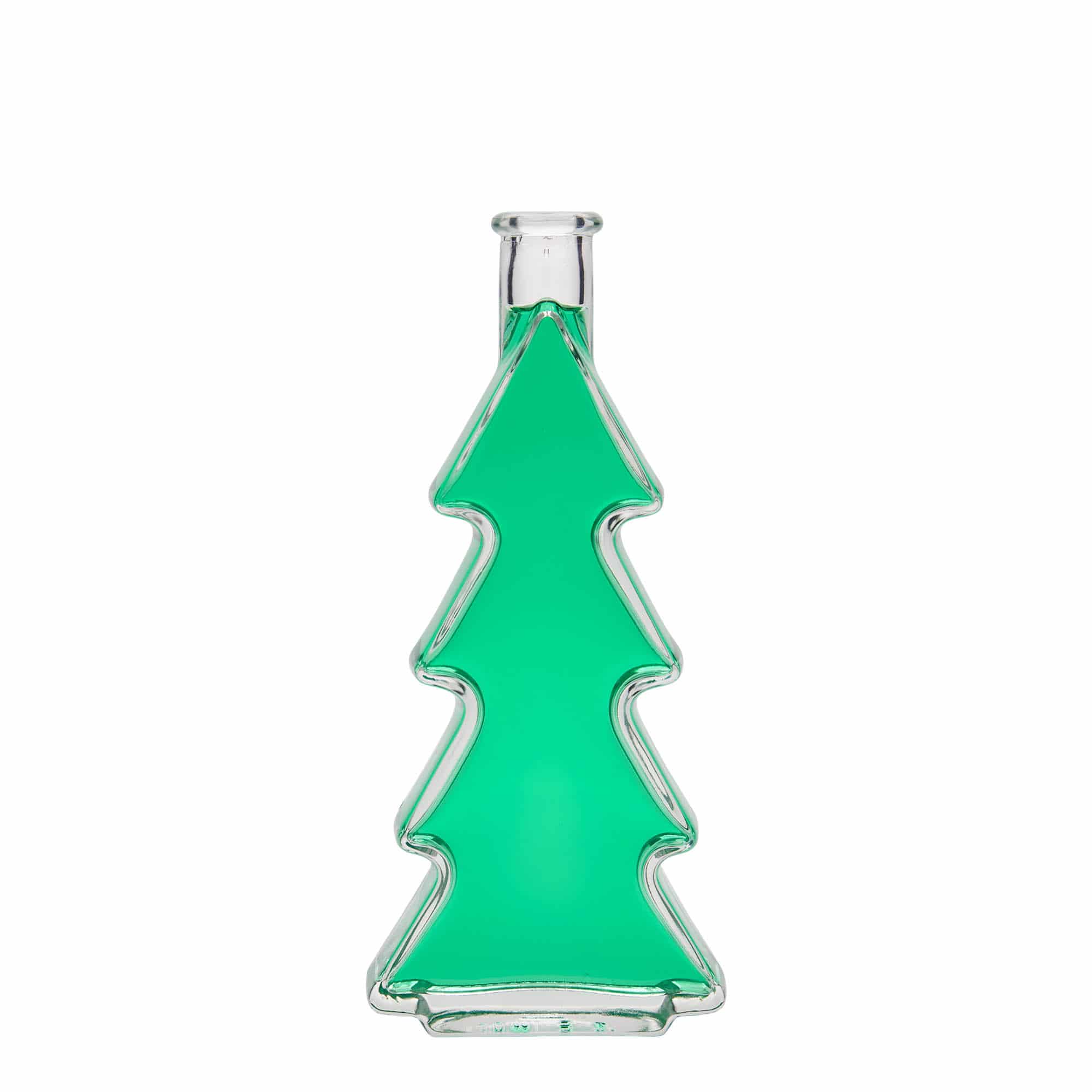 200 ml Glasflasche 'Tannenbaum', Mündung: Kork