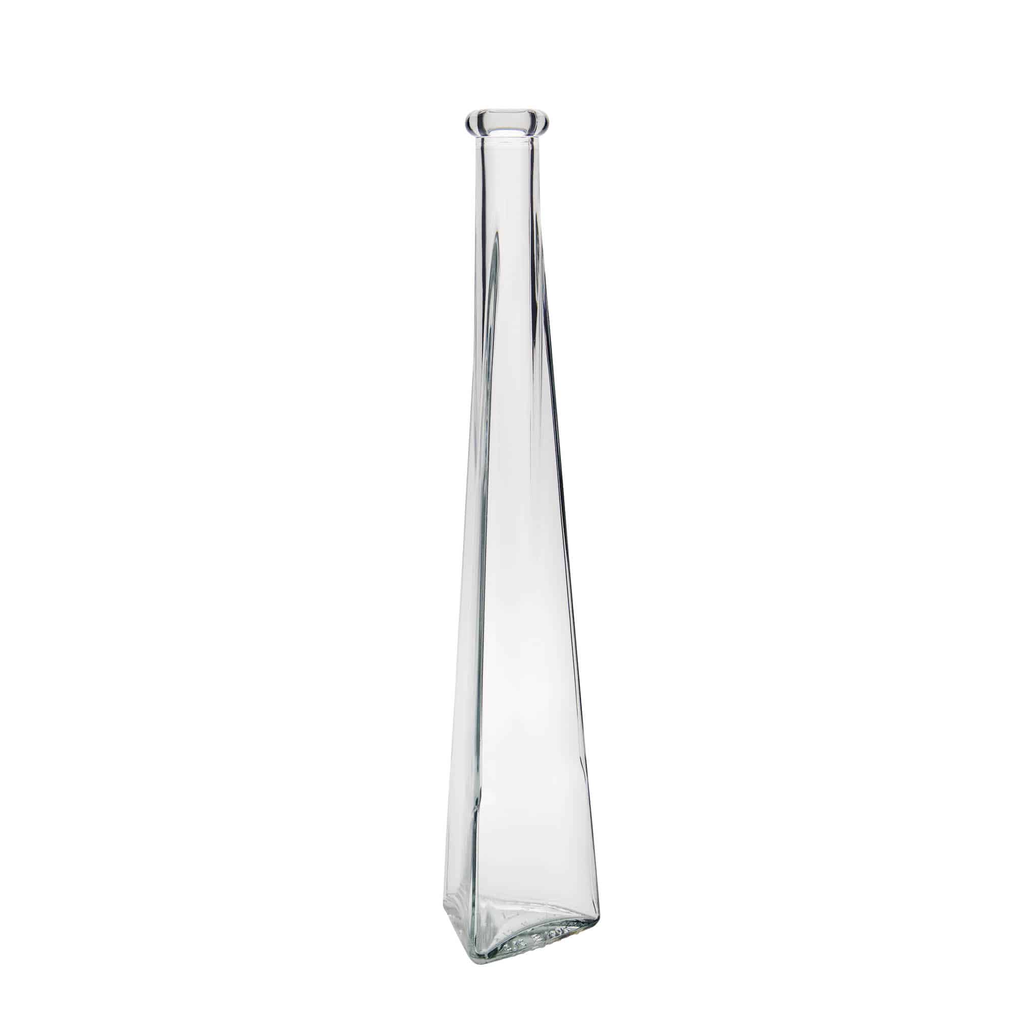 200 ml Glasflasche 'Dama Triangolore', dreieckig, Mündung: Kork