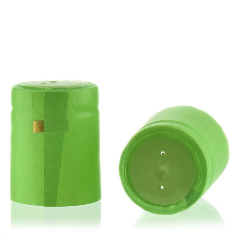 Schrumpfkapsel 32x41, PVC-Kunststoff, lindgrün