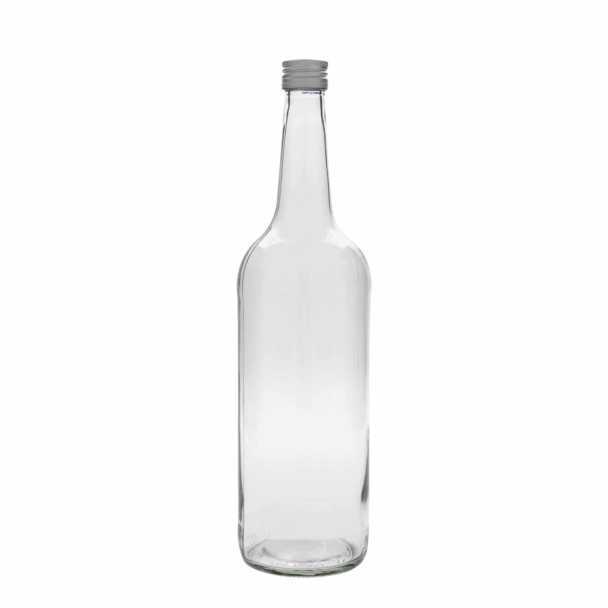 1.000 ml Glasflasche Geradhals, Mündung: PP 28