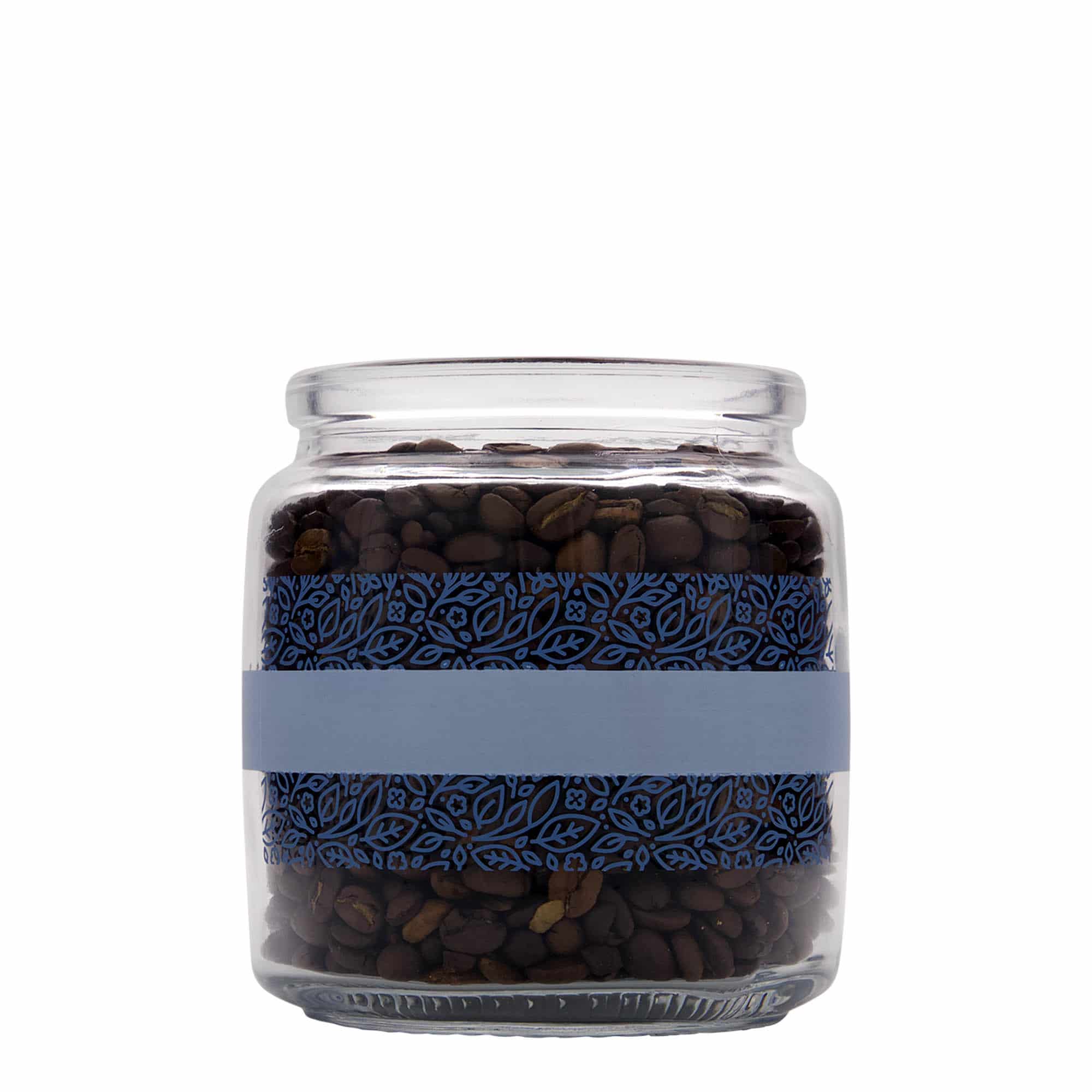 750 ml Korkenglas 'Giara', Motiv: Naturalmente blu, Mündung: Kork