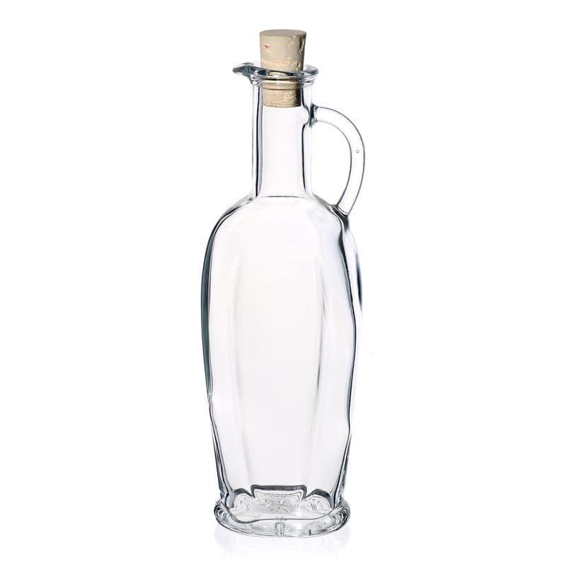 250 ml Glasflasche 'Eleganta', oval, Mündung: Kork