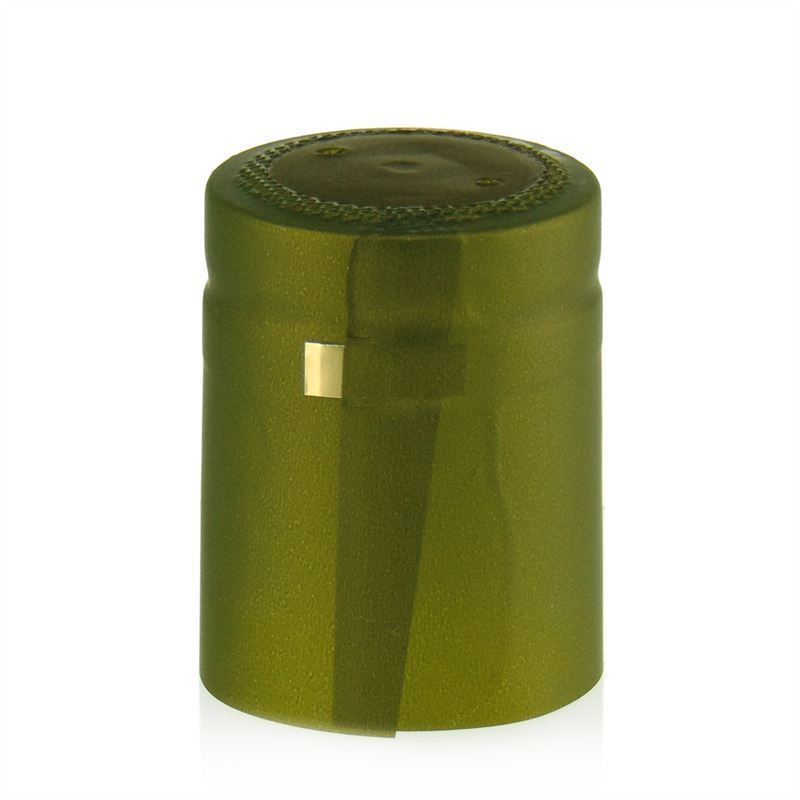 Schrumpfkapsel 32x41, PVC-Kunststoff, olivgrün