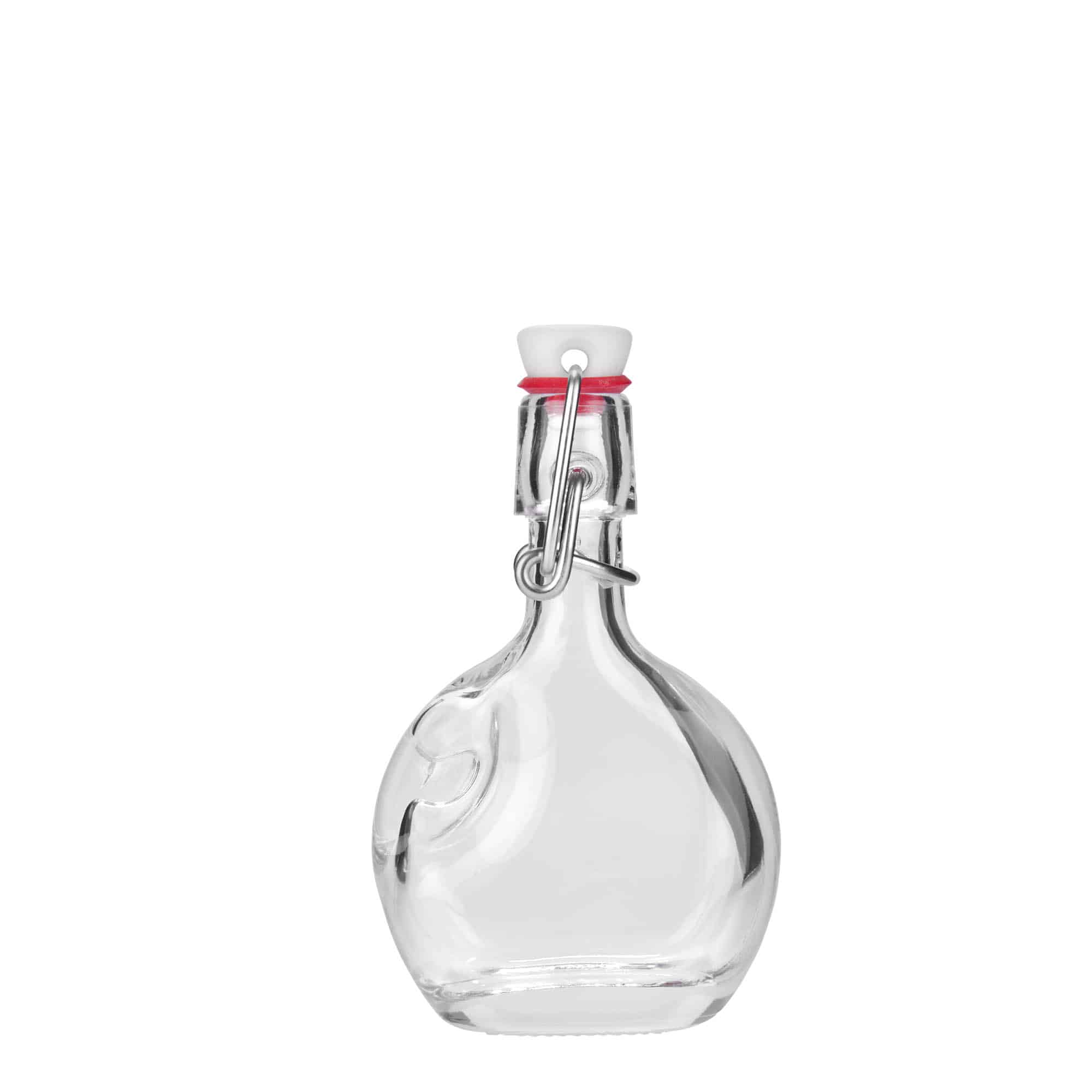 40 ml Glasflasche 'Lukas', oval, Mündung: Bügelverschluss