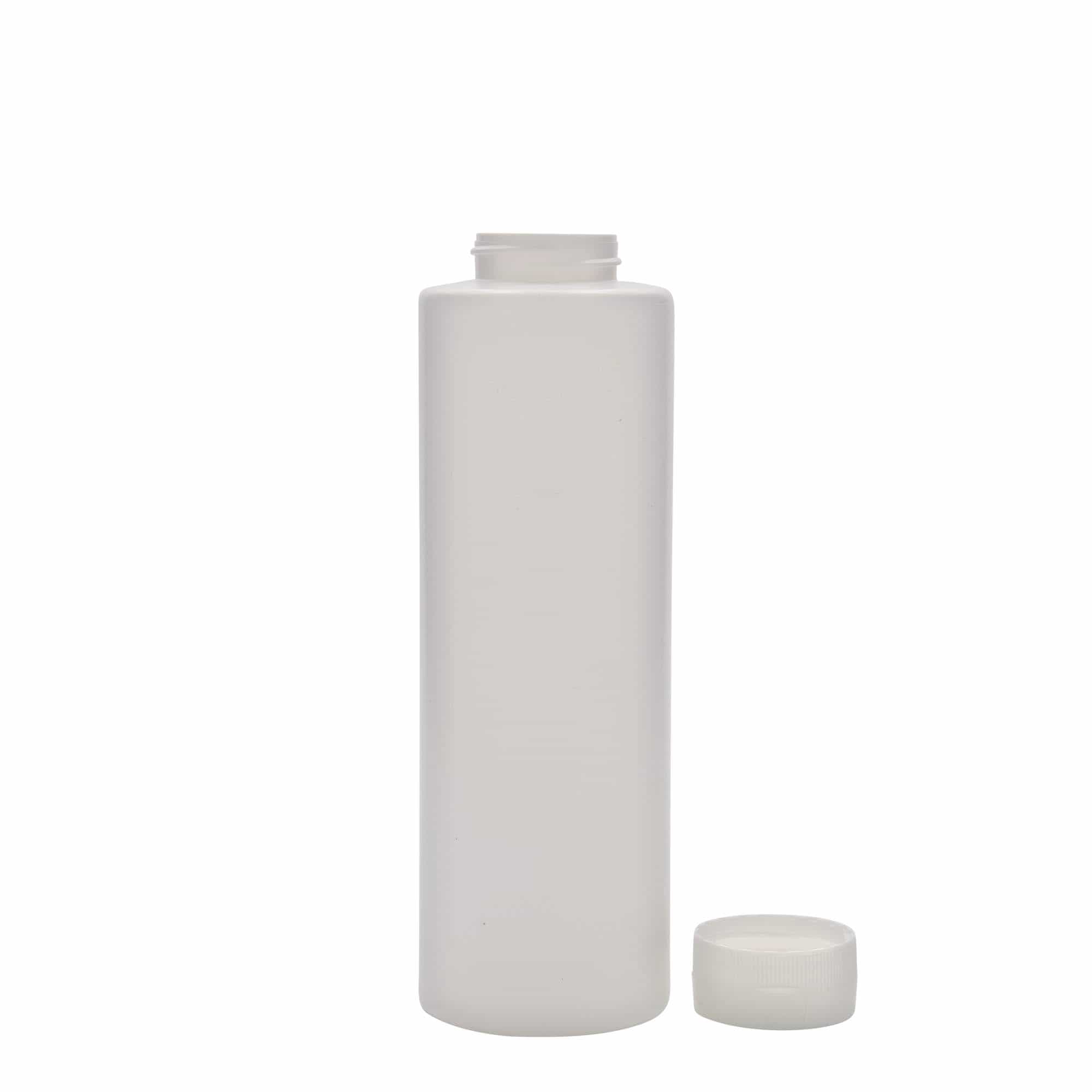500 ml Soßenflasche, LDPE-Kunststoff, weiß, Mündung: GPI 38/400