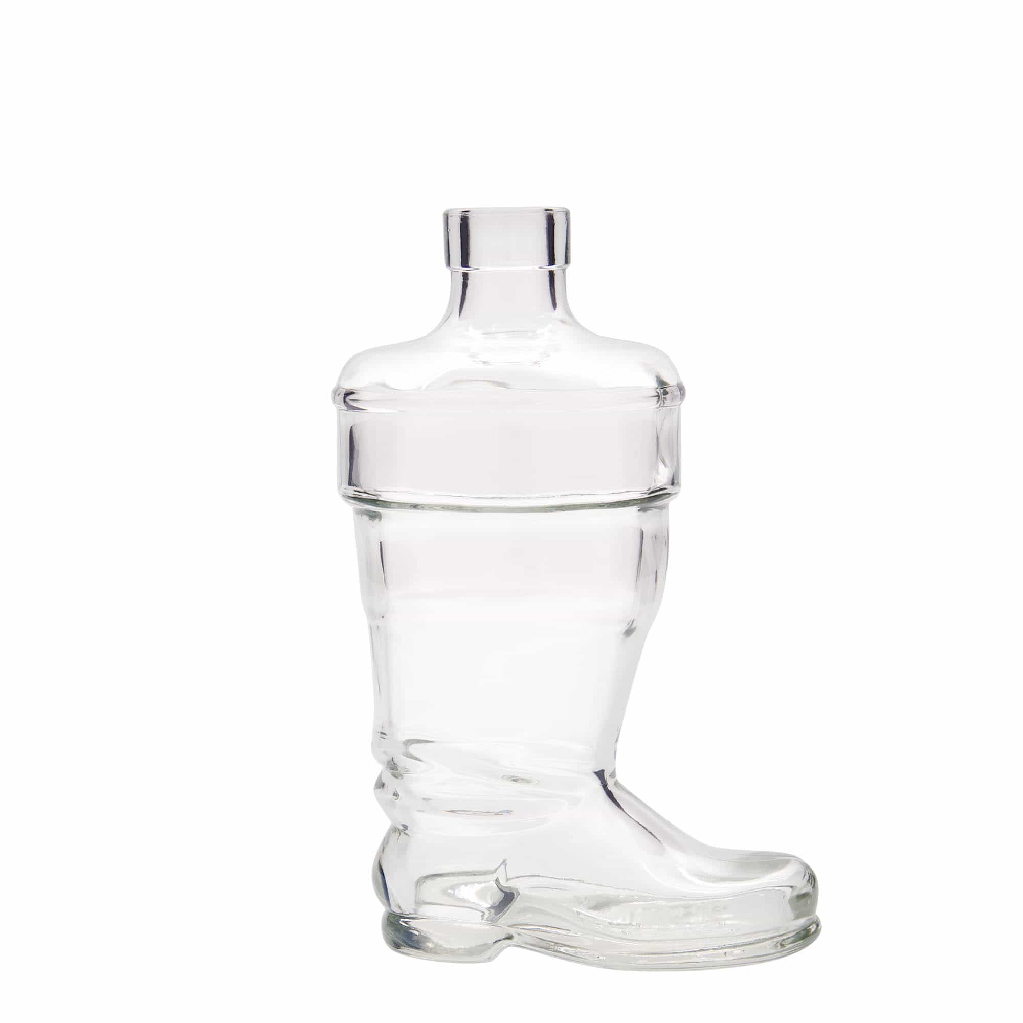 350 ml Glasflasche 'Stiefel', Mündung: Kork
