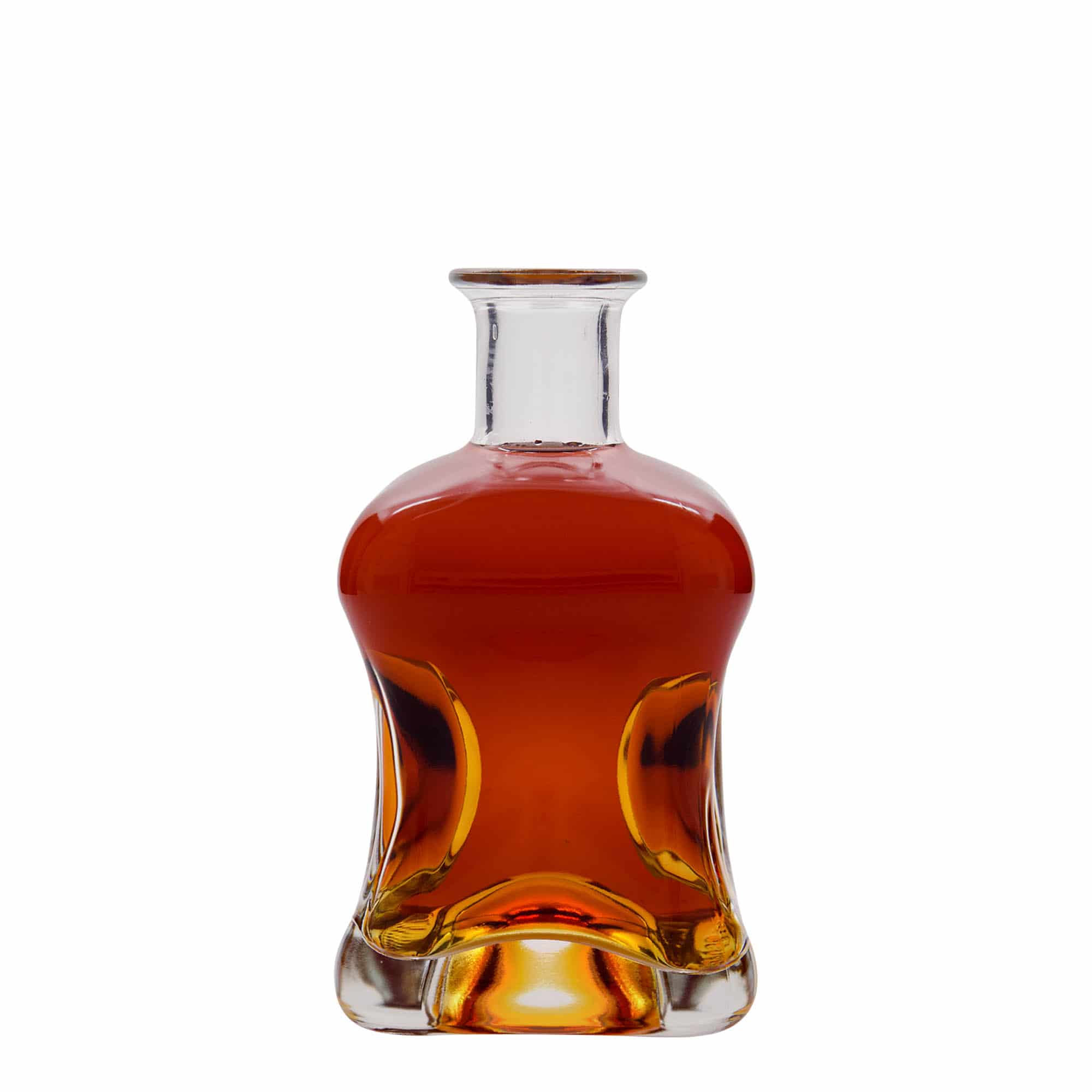 500 ml Glasflasche 'Dublin', quadratisch, Mündung: Kork