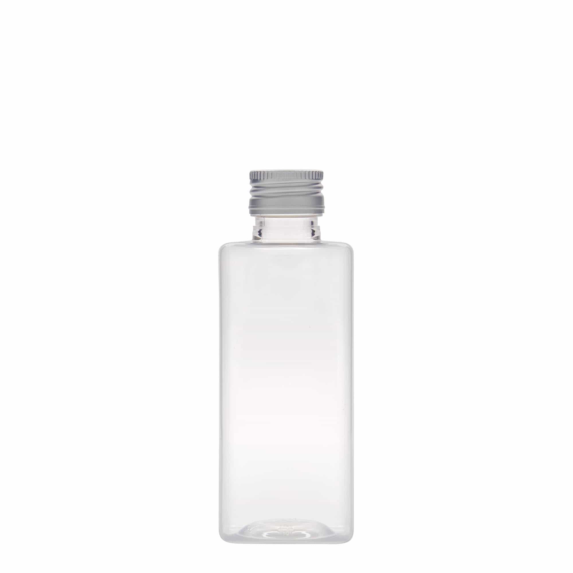 250 ml PET-Flasche 'Karl', quadratisch, Kunststoff, Mündung: PP 28