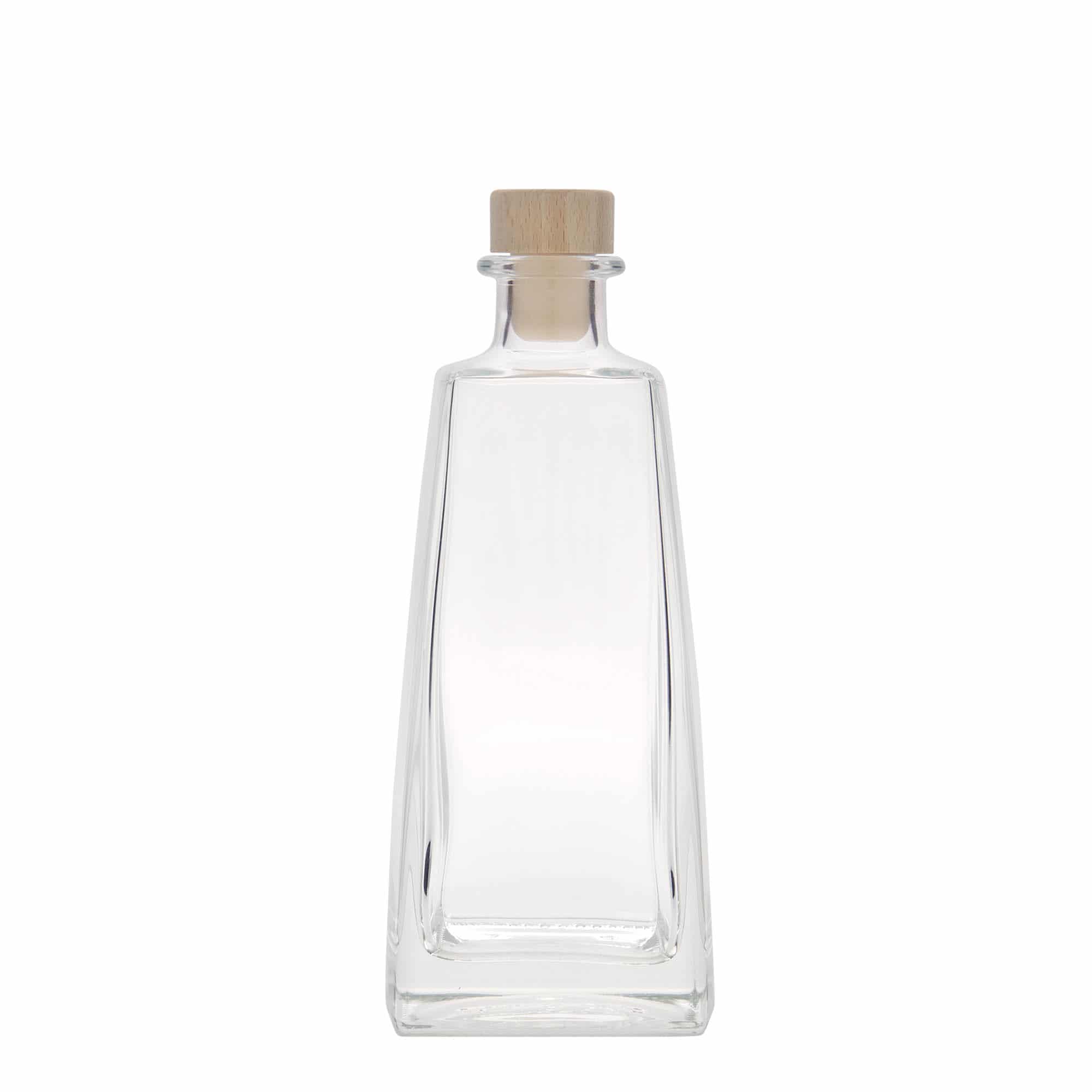 350 ml Glasflasche 'Timmy', rechteckig, Mündung: Kork