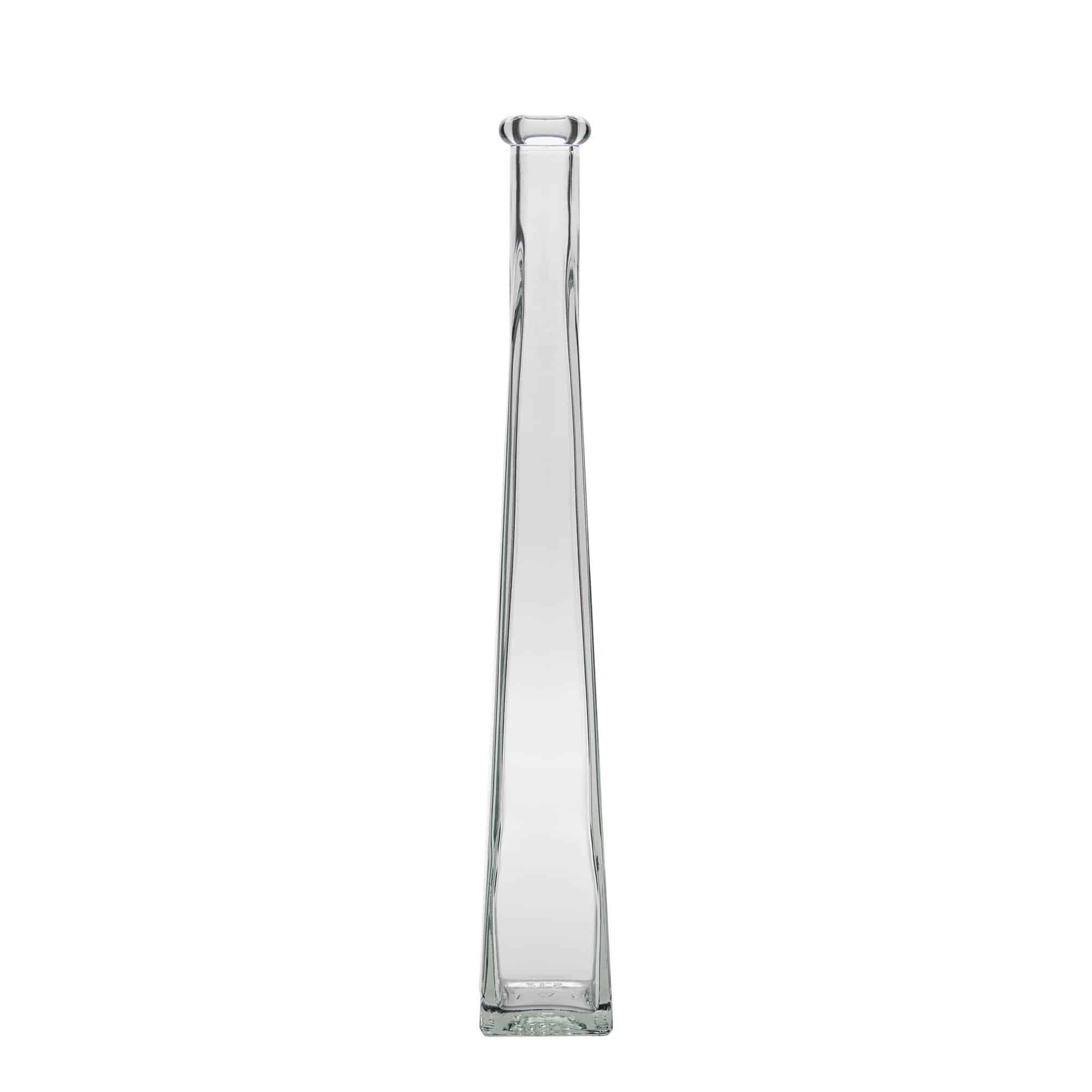 200 ml Glasflasche 'Dama Quadrato', quadratisch, Mündung: Kork