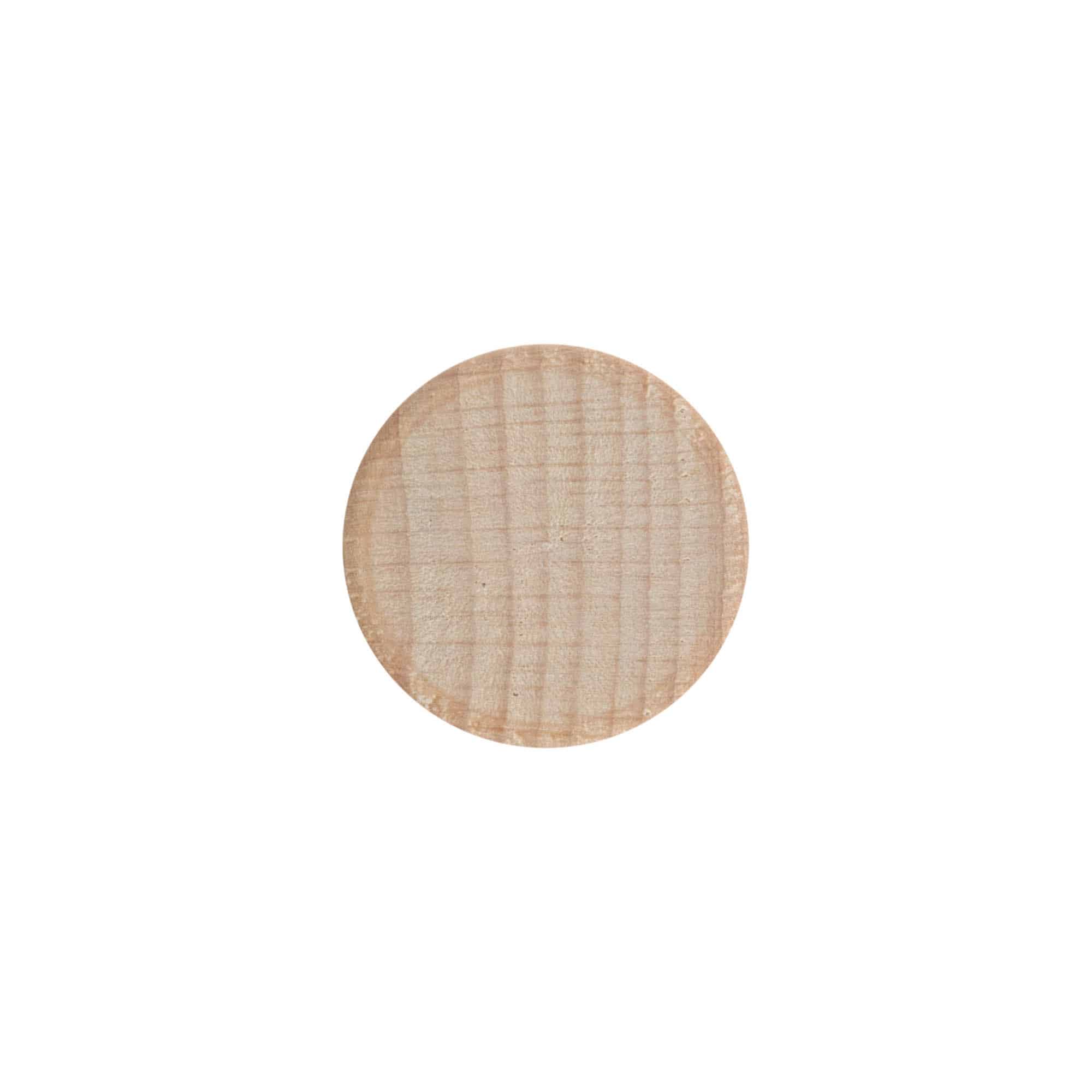 Schraubverschluss, Holz, beige, für Mündung: GPI 28/400