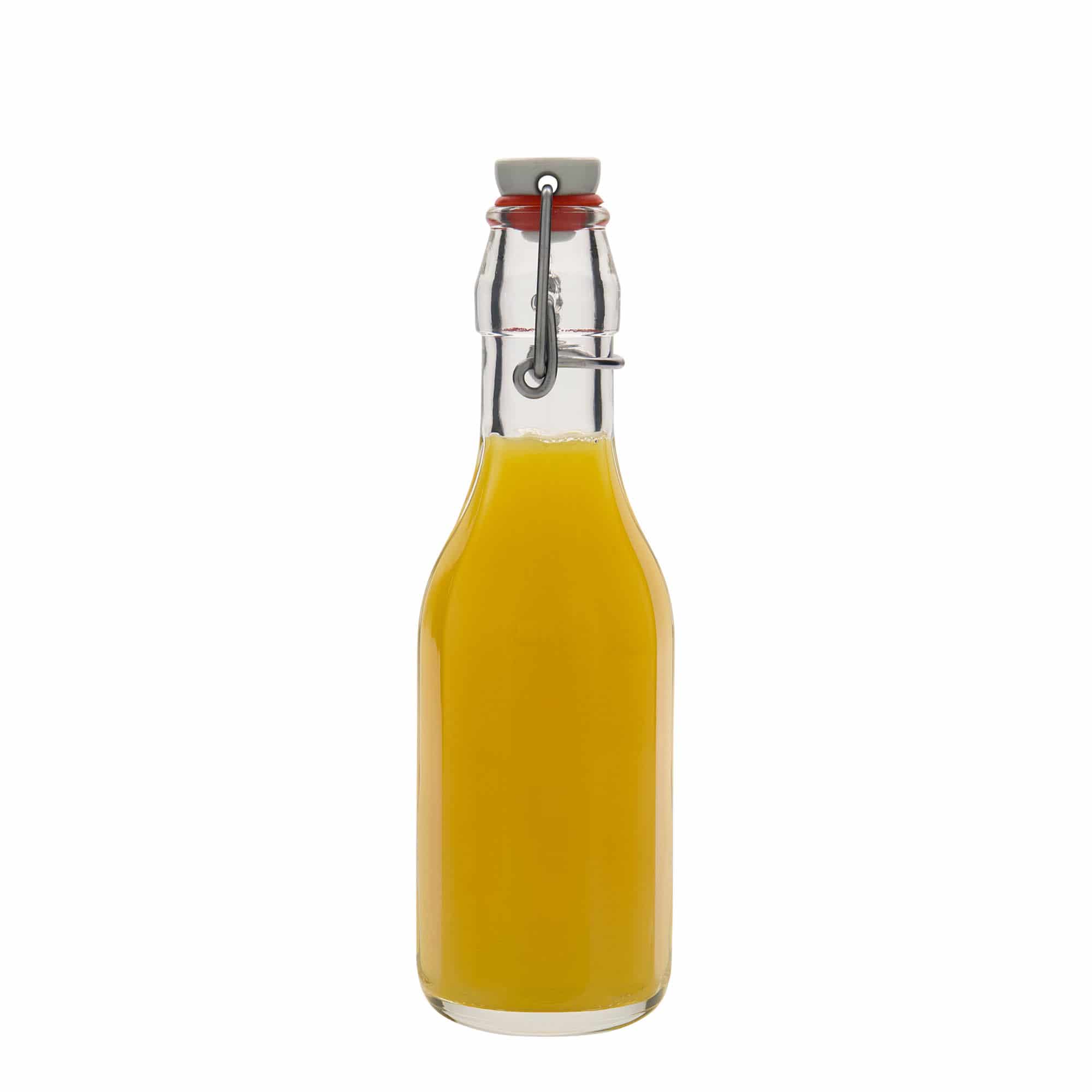 250 ml Glasflasche 'Bravo', zehneckig, Mündung: Bügelverschluss
