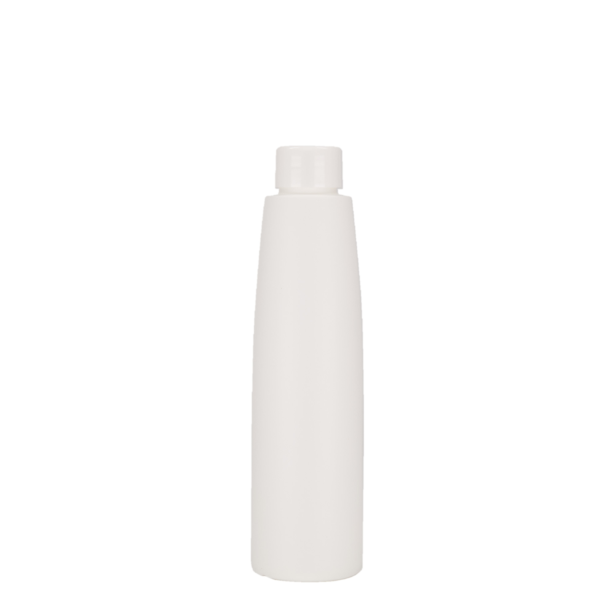 200 ml Kunststoffflasche 'Donald', HDPE, weiß, Mündung: GPI 24/410
