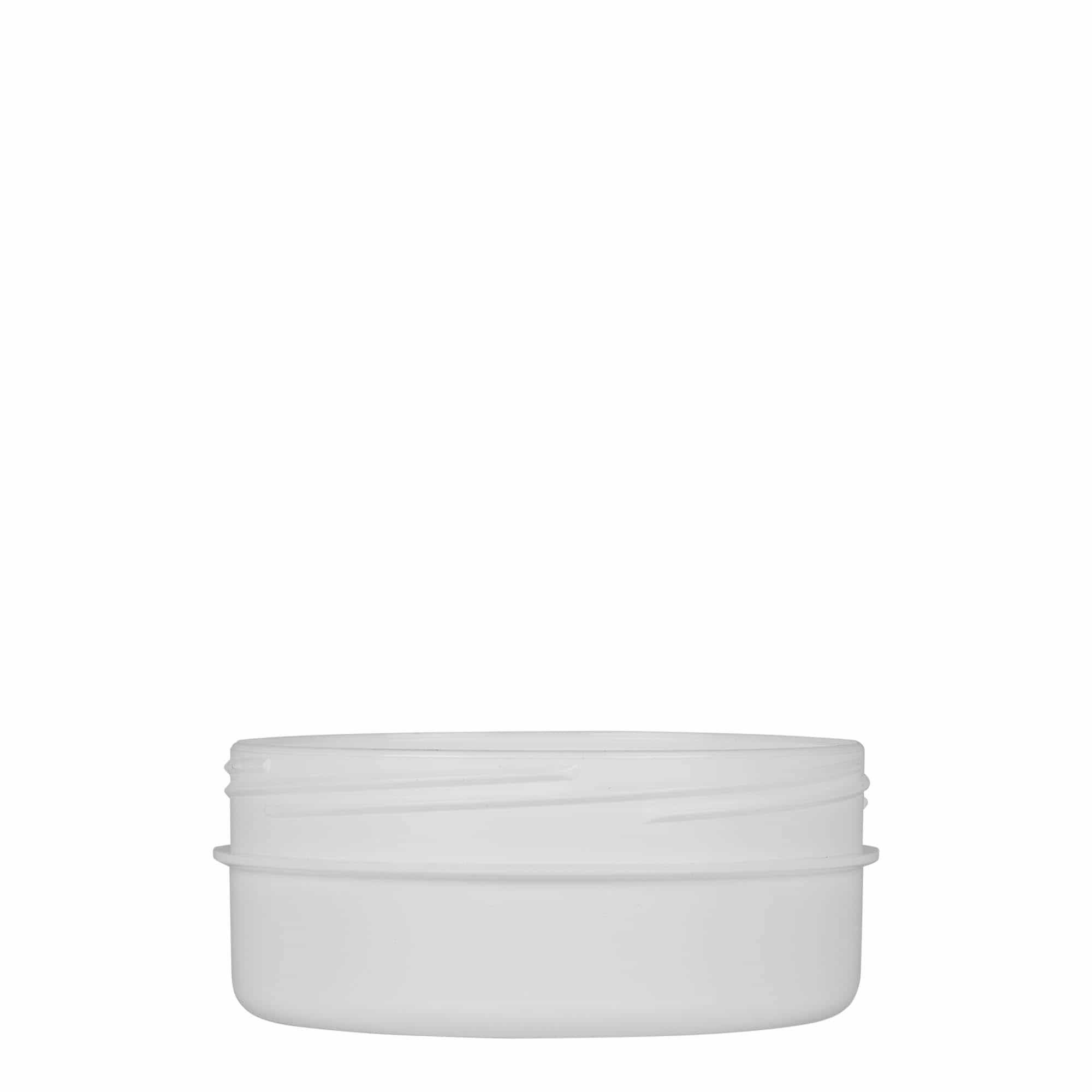 125 ml Kunststoffdose 'White Line', PP, weiß, Mündung: Schraubverschluss