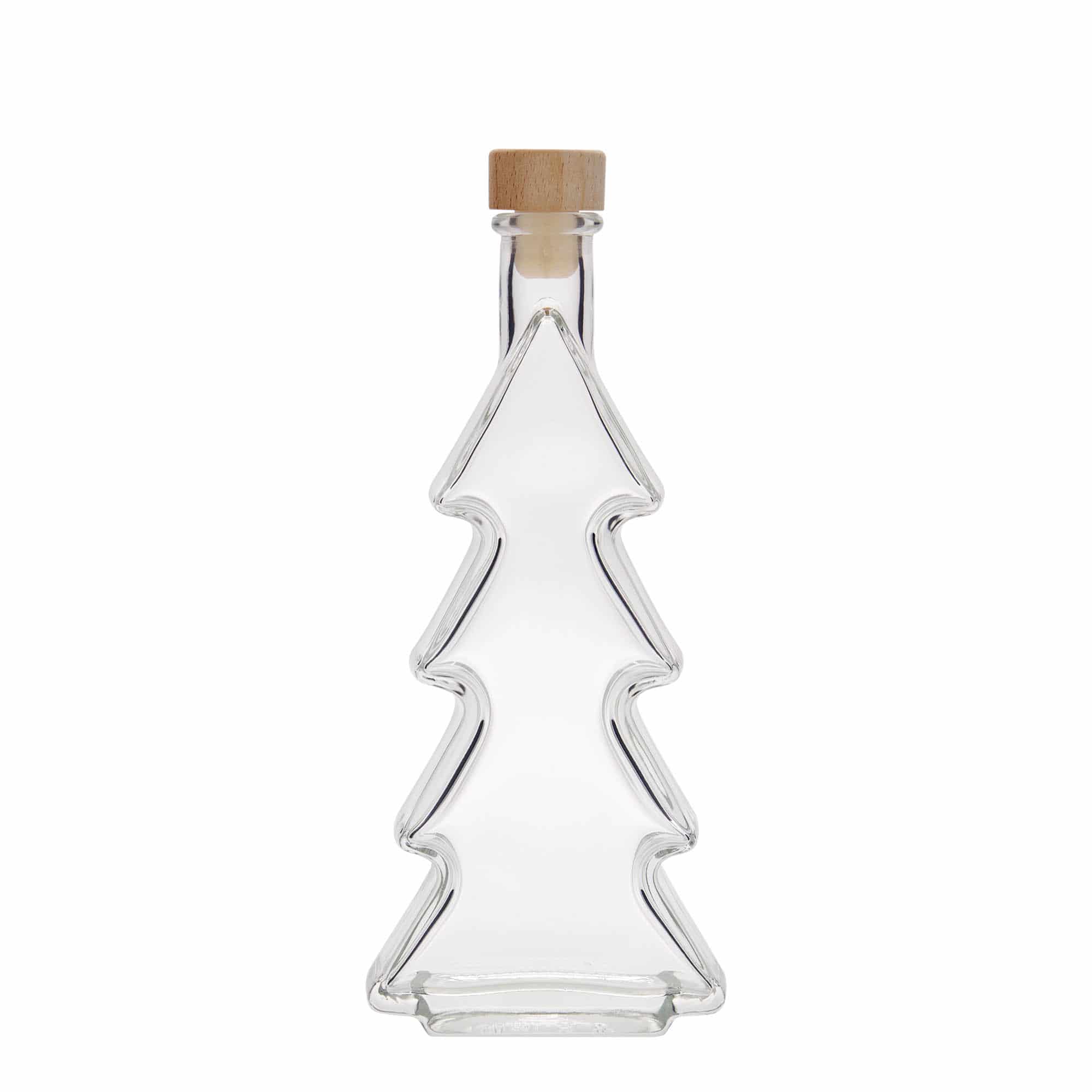 200 ml Glasflasche 'Tannenbaum', Mündung: Kork