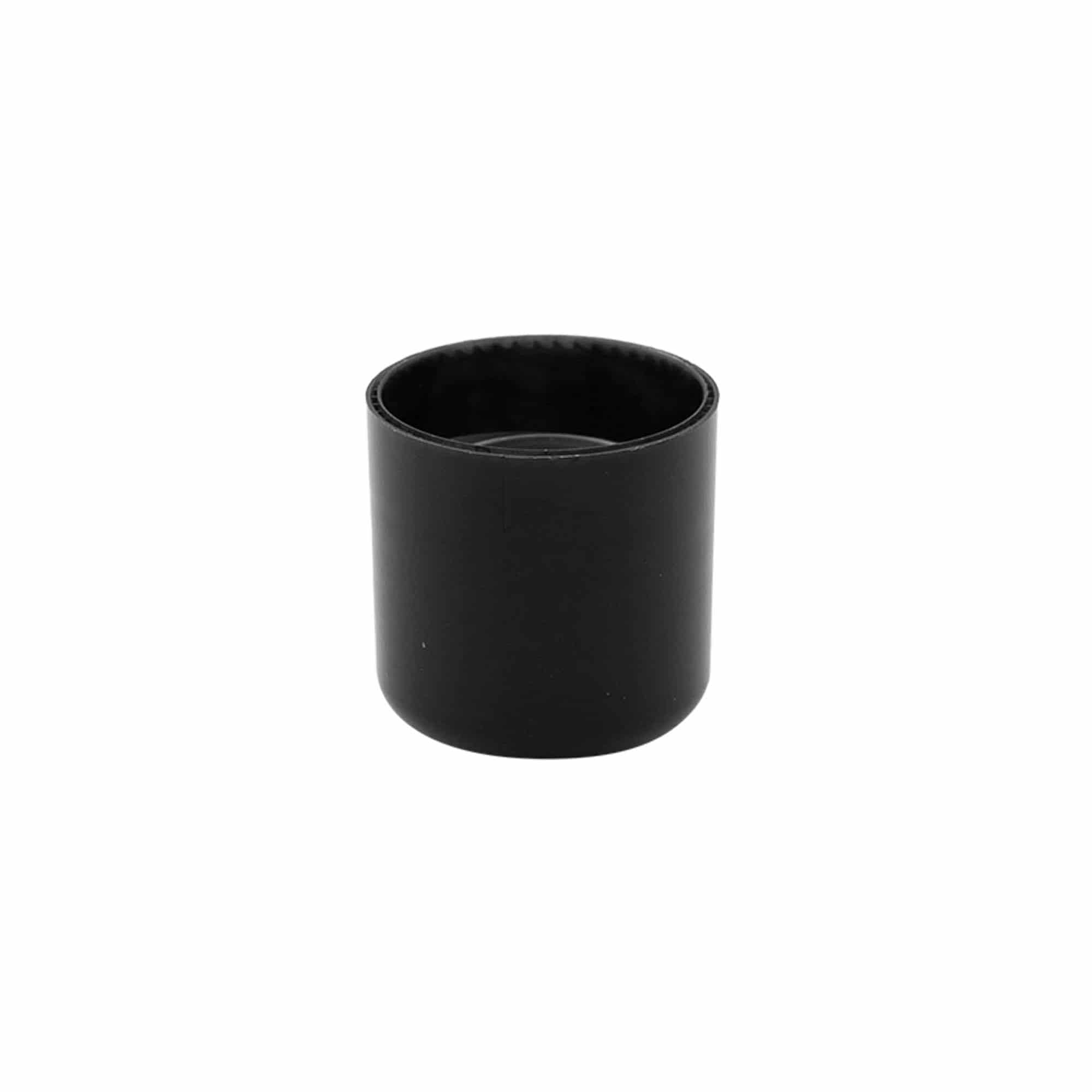 Schraubverschluss mit Spritzeinsatz, PP-Kunststoff, schwarz, für Mündung: GPI 24/410