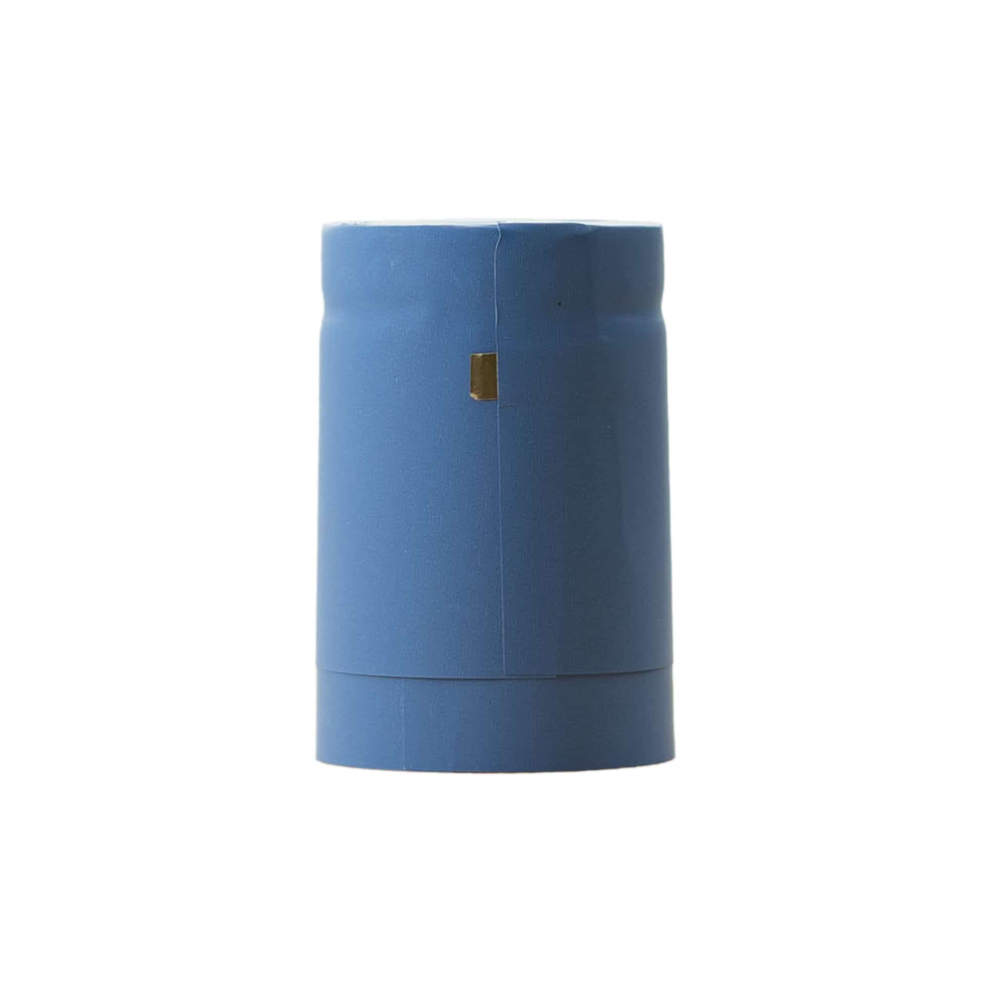 Schrumpfkapsel 32x41, PVC-Kunststoff, himmelblau