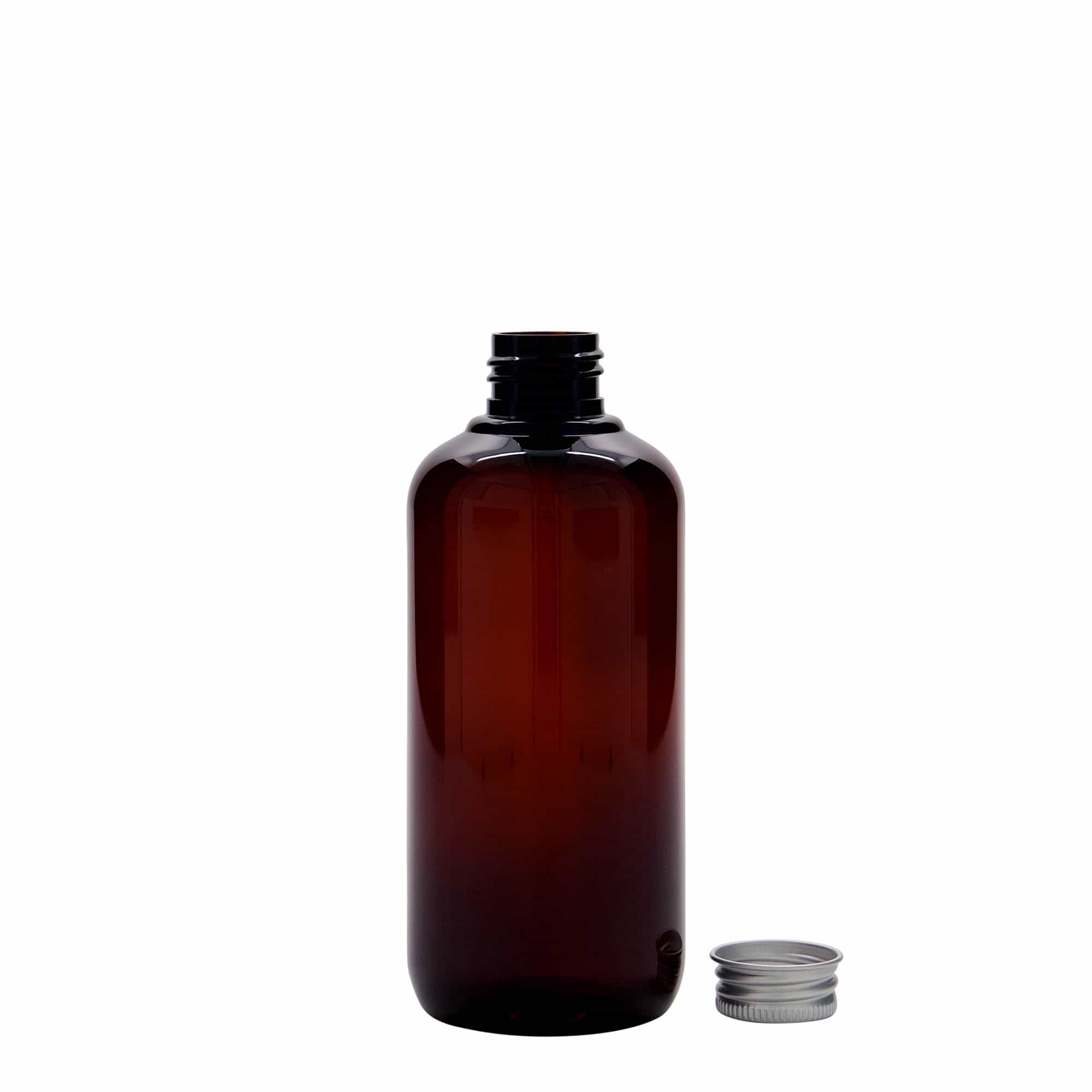 250 ml Recycling-Kunststoffflasche 'Victor's Best', PCR, braun, Mündung: GPI 24/410