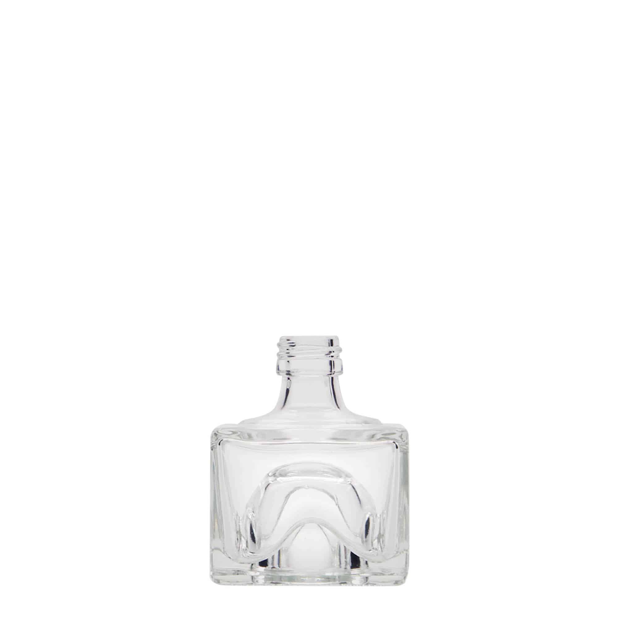 40 ml Glasflasche 'Cocolores', quadratisch, Mündung: PP 18
