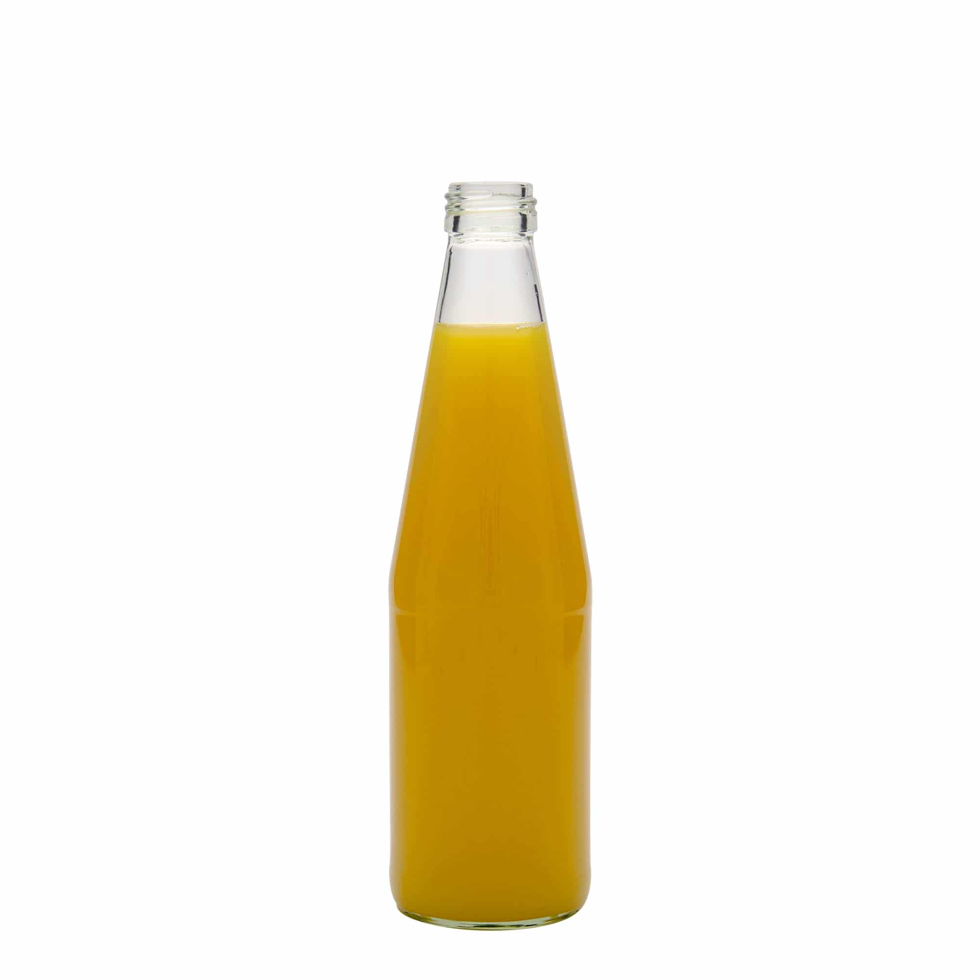 330 ml Universalflasche Karottenform, Glas, Mündung: PP 28