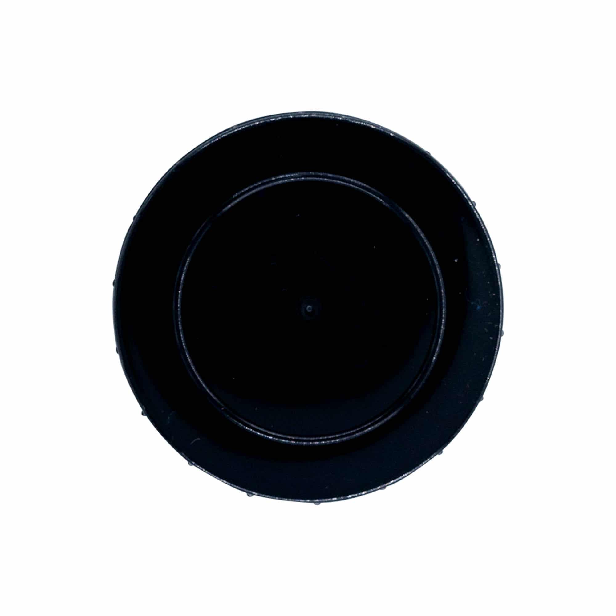 Schraubverschluss, PP-Kunststoff, schwarz, für Mündung: DIN 55