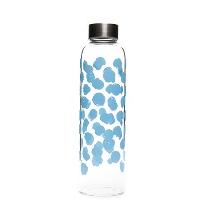500 ml Trinkflasche 'Perseus - Blaue Punkte', Mündung: Schraubverschluss