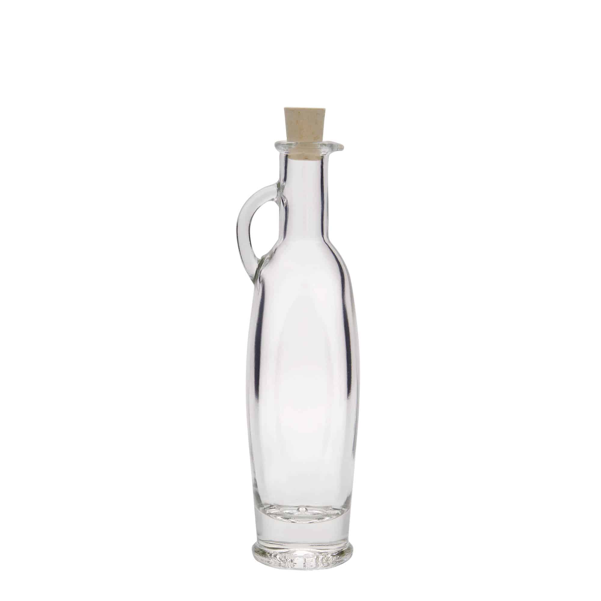 100 ml Glasflasche 'Eleganta', oval, Mündung: Kork