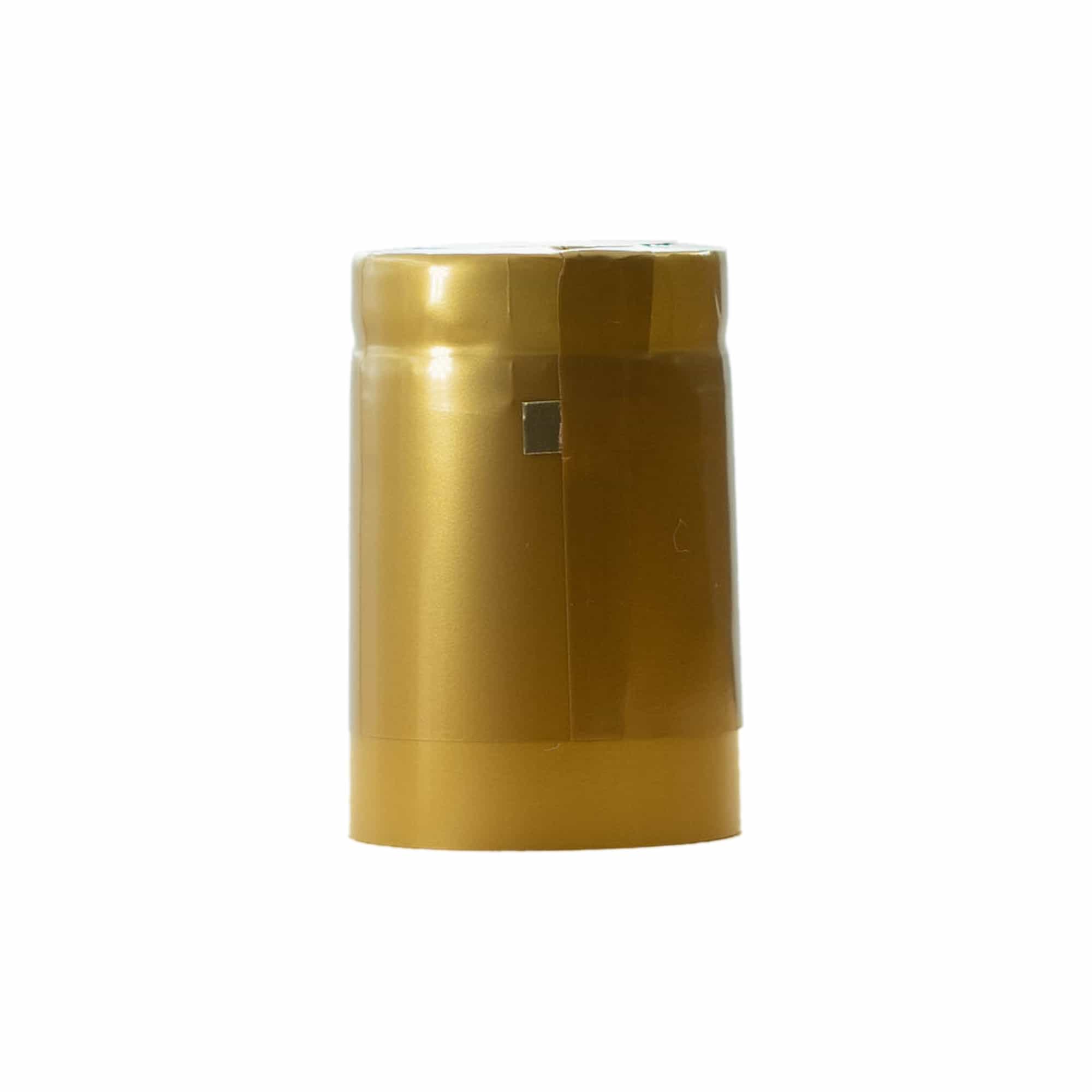 Schrumpfkapsel 32x41, PVC-Kunststoff, gold