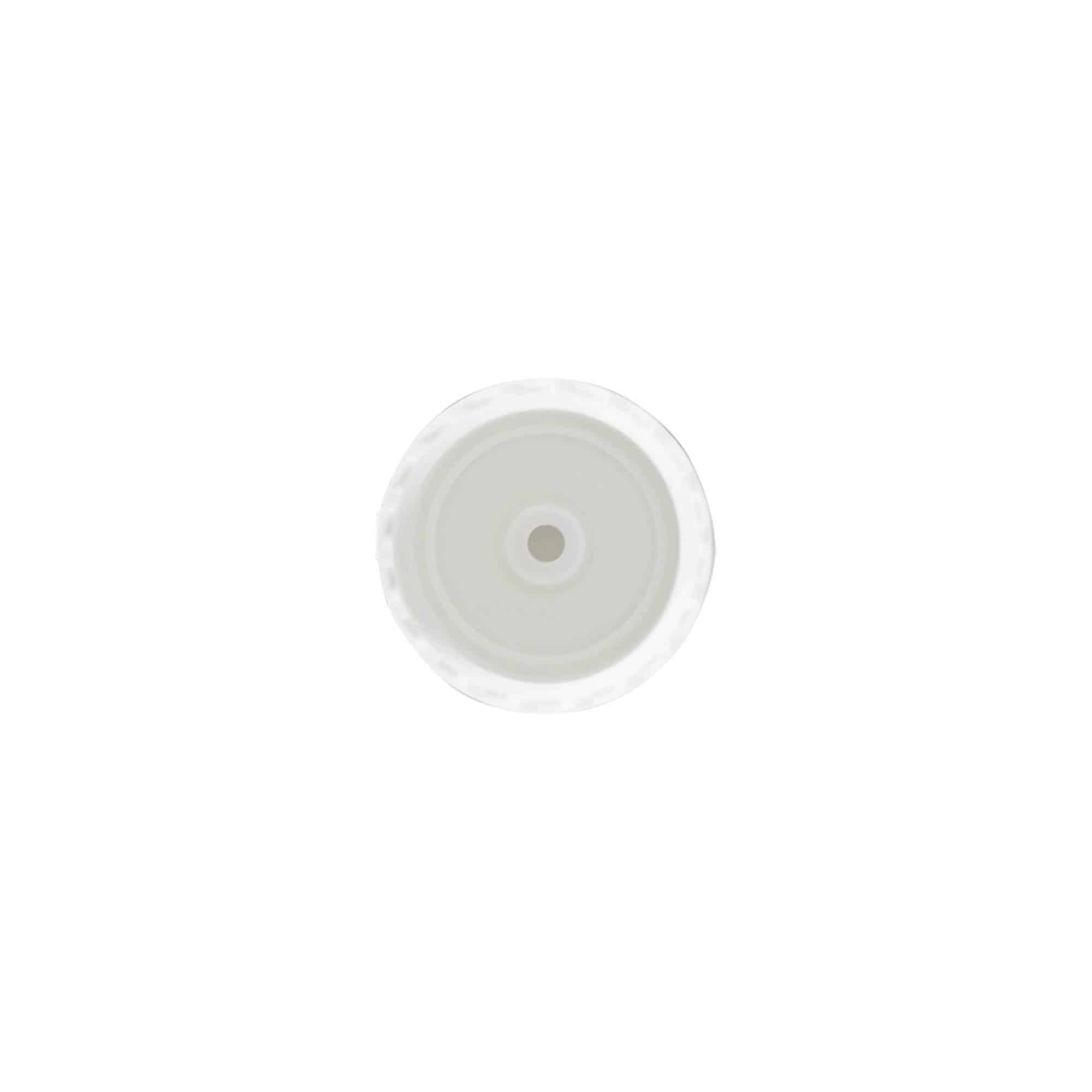 Schraubverschluss Klappscharnier, PP-Kunststoff, weiß, für Mündung: GPI 24/410