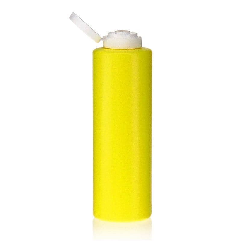 500 ml Soßenflasche, LDPE-Kunststoff, gelb, Mündung: GPI 38/400