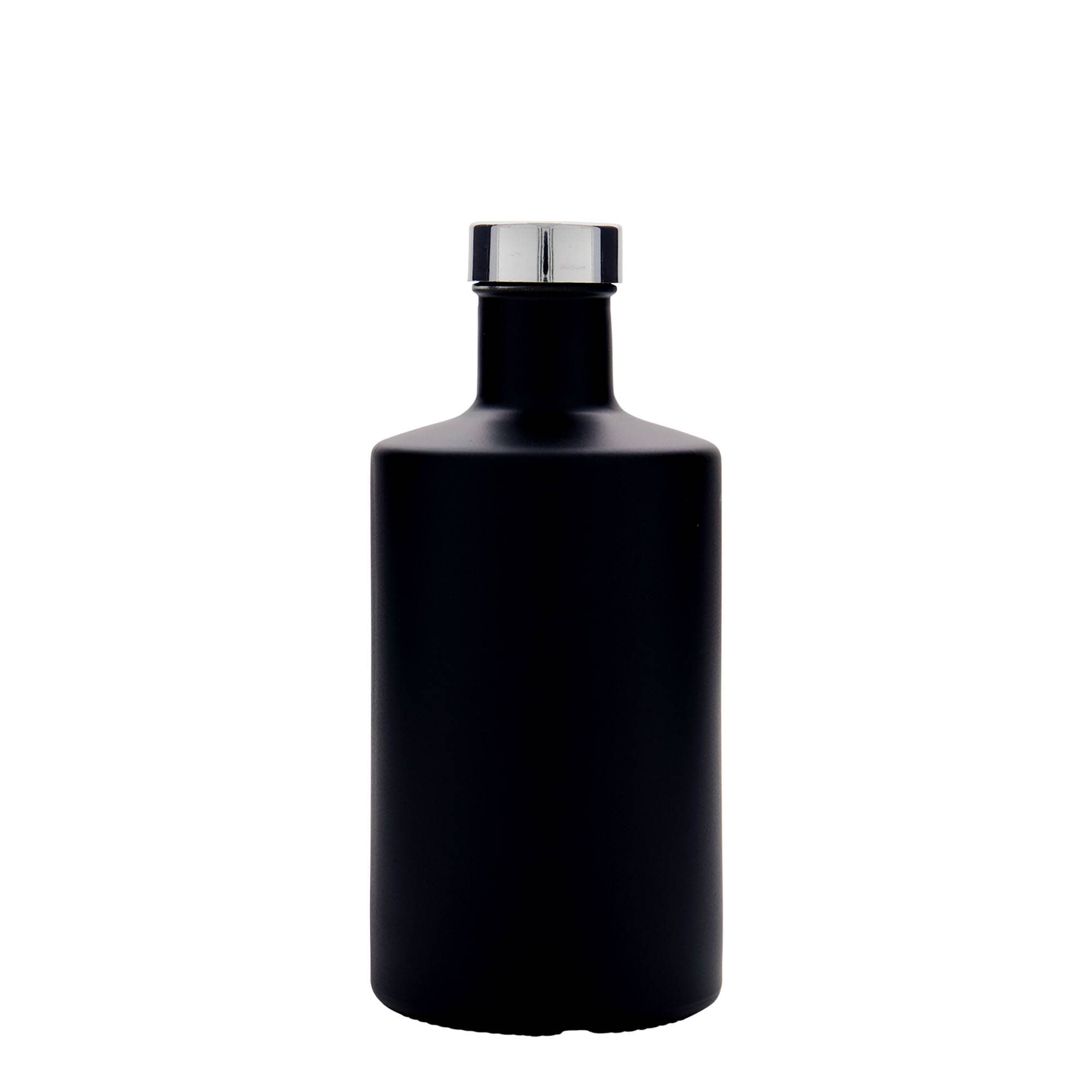500 ml Glasflasche 'Caroline', schwarz, Mündung: GPI 33