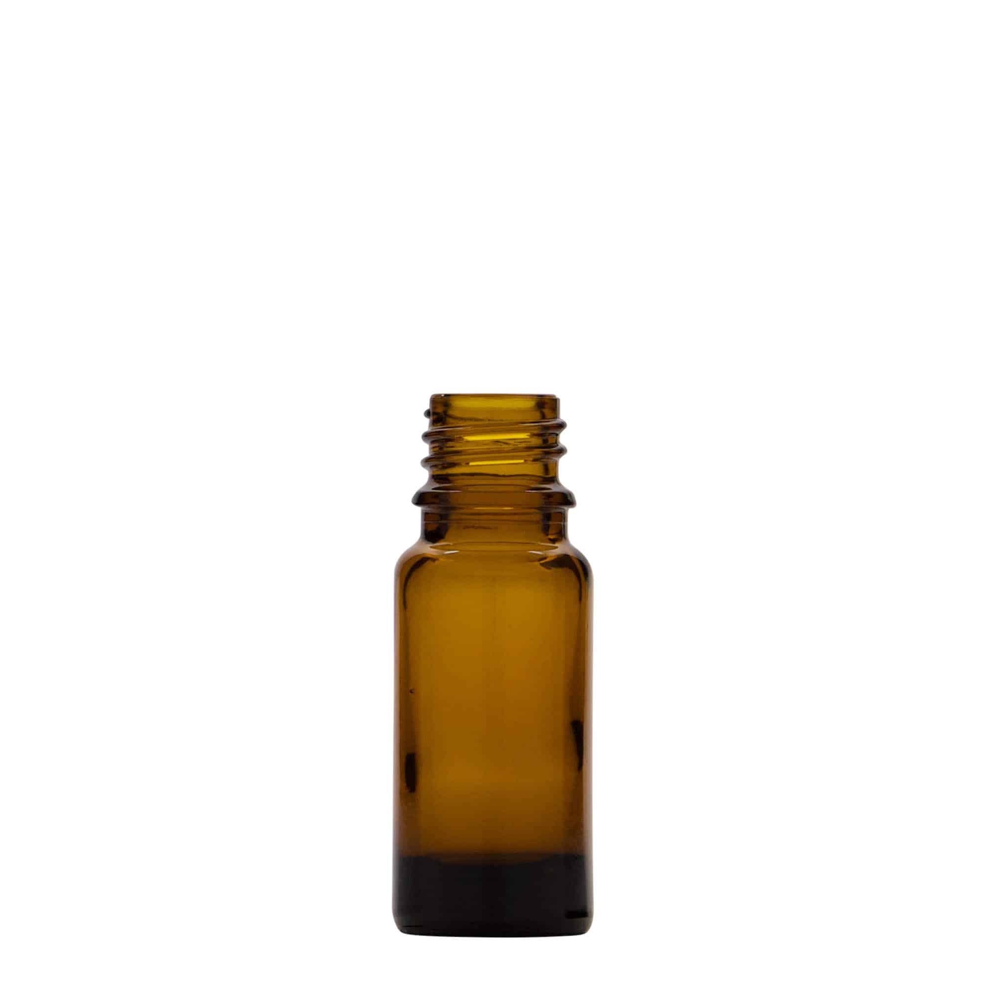 10 ml Pipettenflasche Medizin, Glas, braun, Mündung: DIN 18