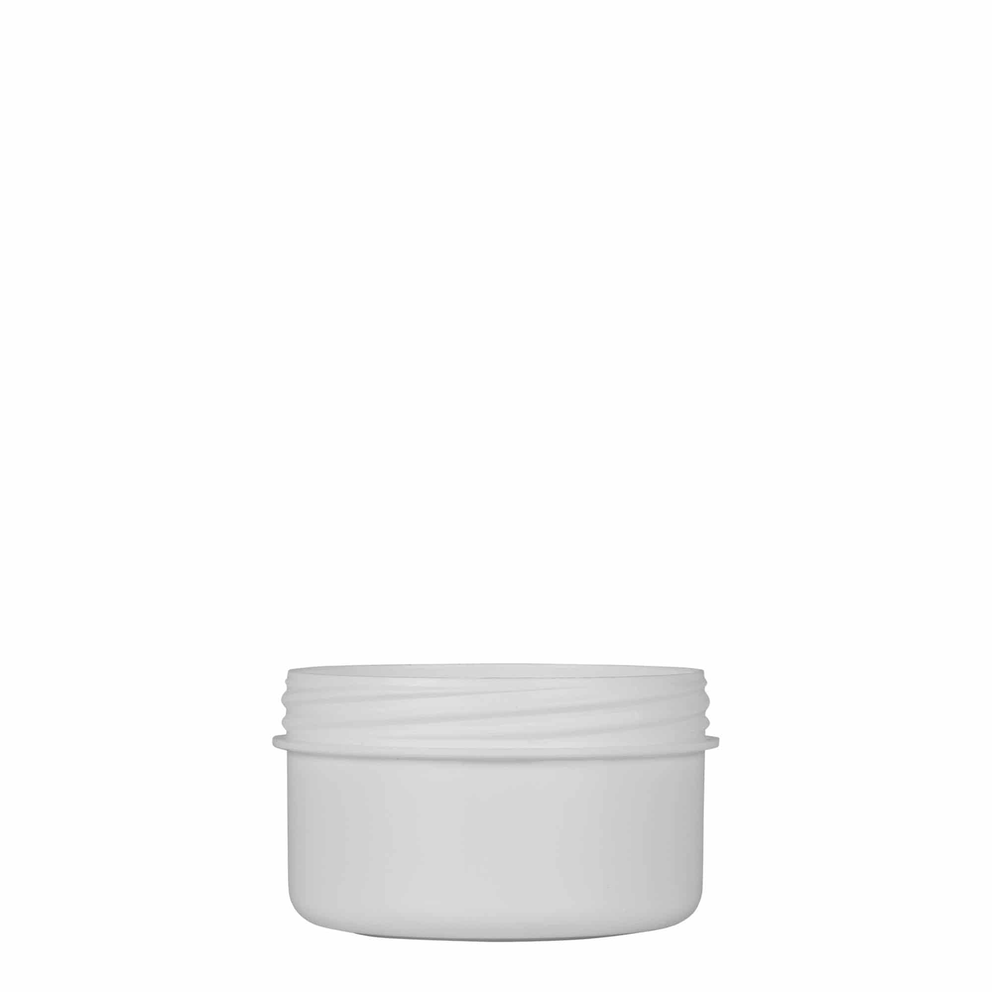 60 ml Kunststoffdose 'White Line', PP, weiß, Mündung: Schraubverschluss