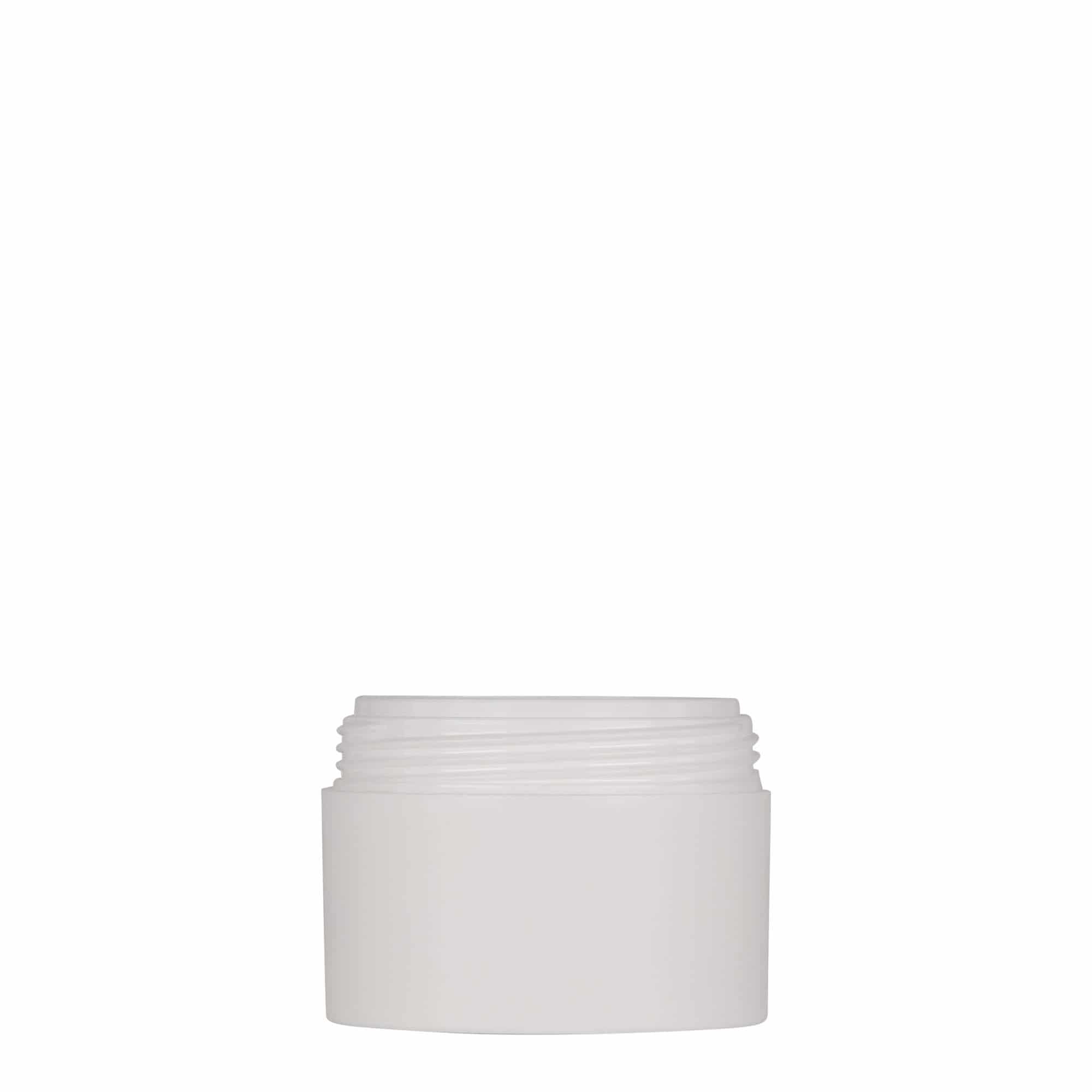 50 ml Kunststoffdose 'Antonella', PP, weiß, Mündung: Schraubverschluss